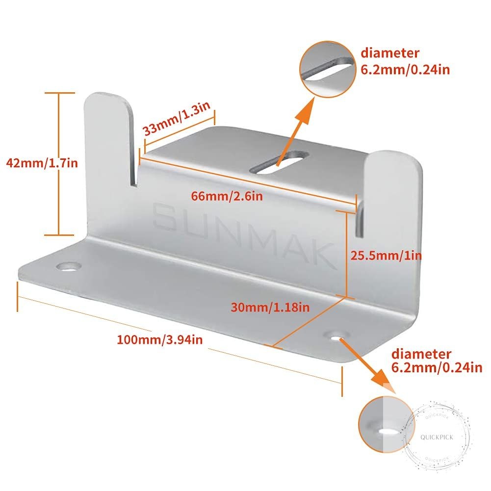 16 Units per Set Solar Panel Mounting Z Brackets, Solar Panel Mounting Brackets