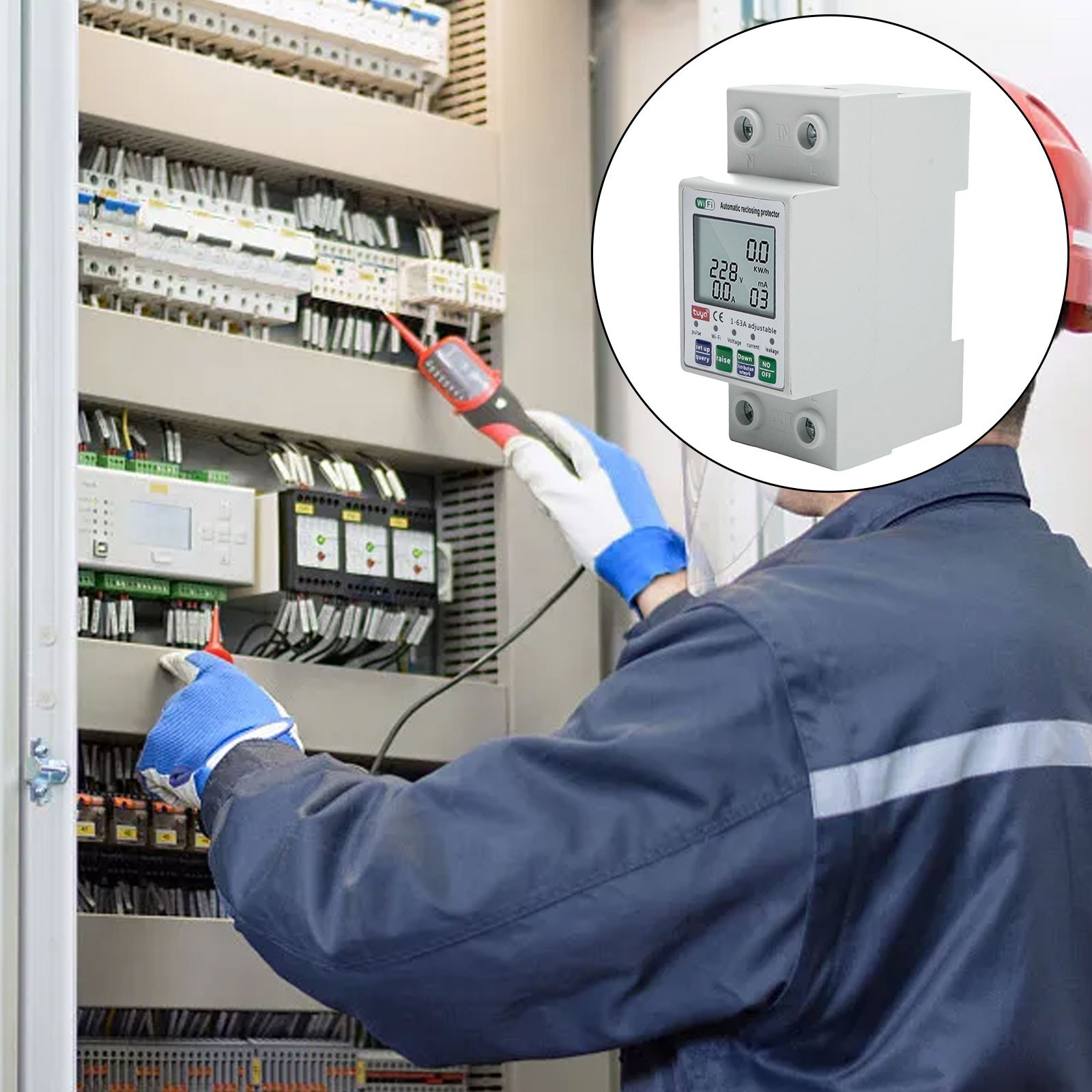 Voltage Measurement WiFi Smart Meter Smart Current Meter Easy Installation