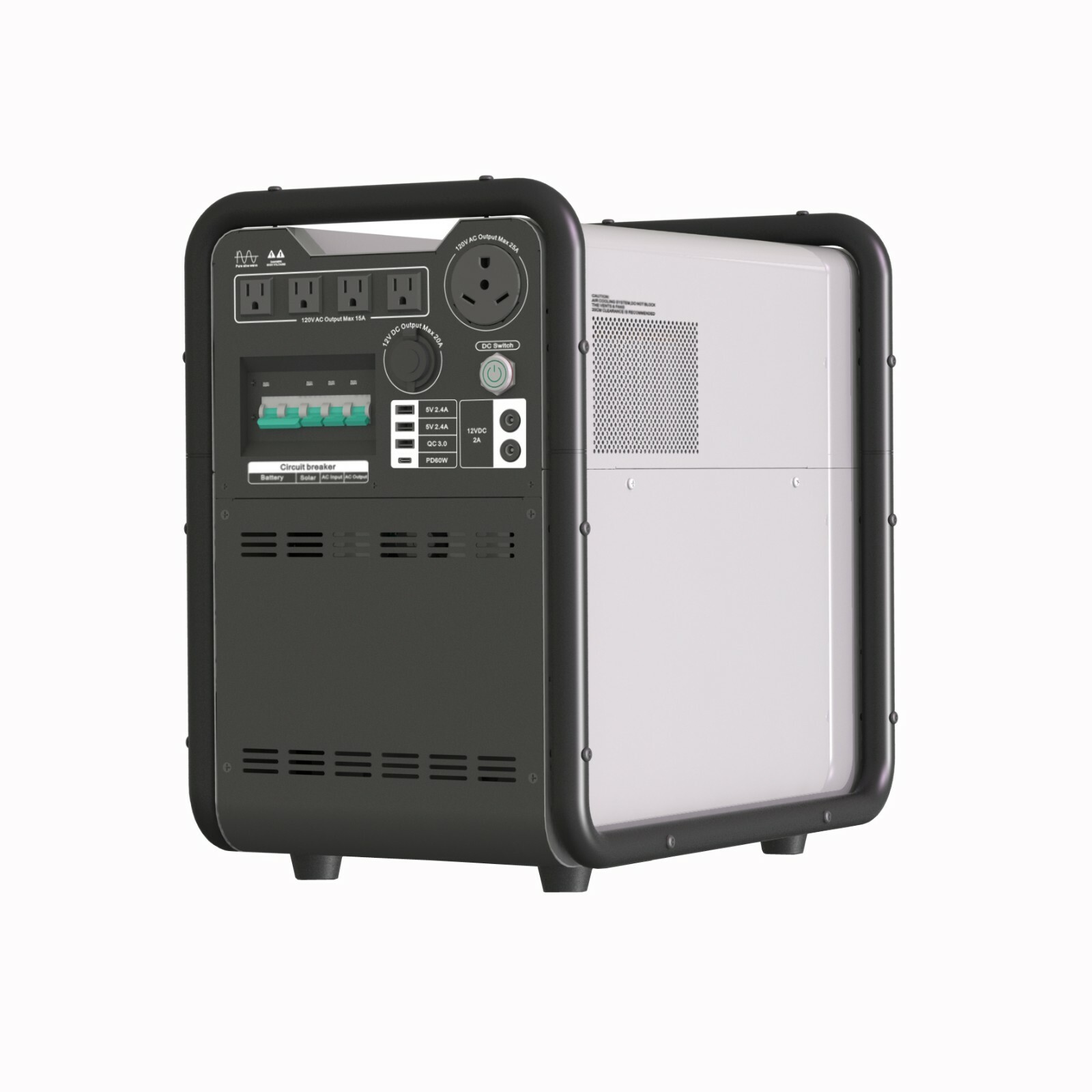 Complete kit Hysolis 4.5 KWh lithium battery generator 3KW output 1500W PV Power