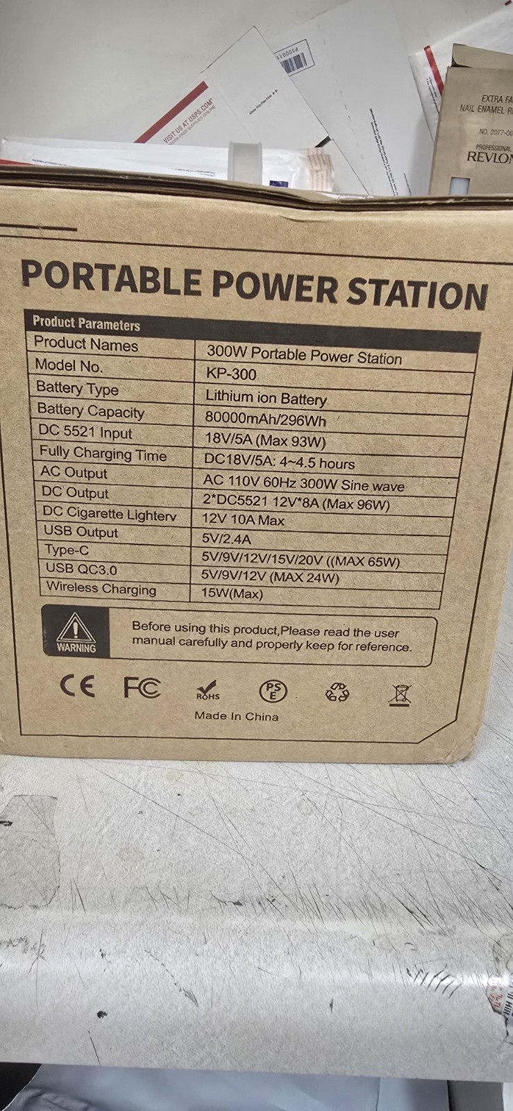 Kepism Portable Power Station, Outdoor Solar Generator Battery Pack,110V/300W
