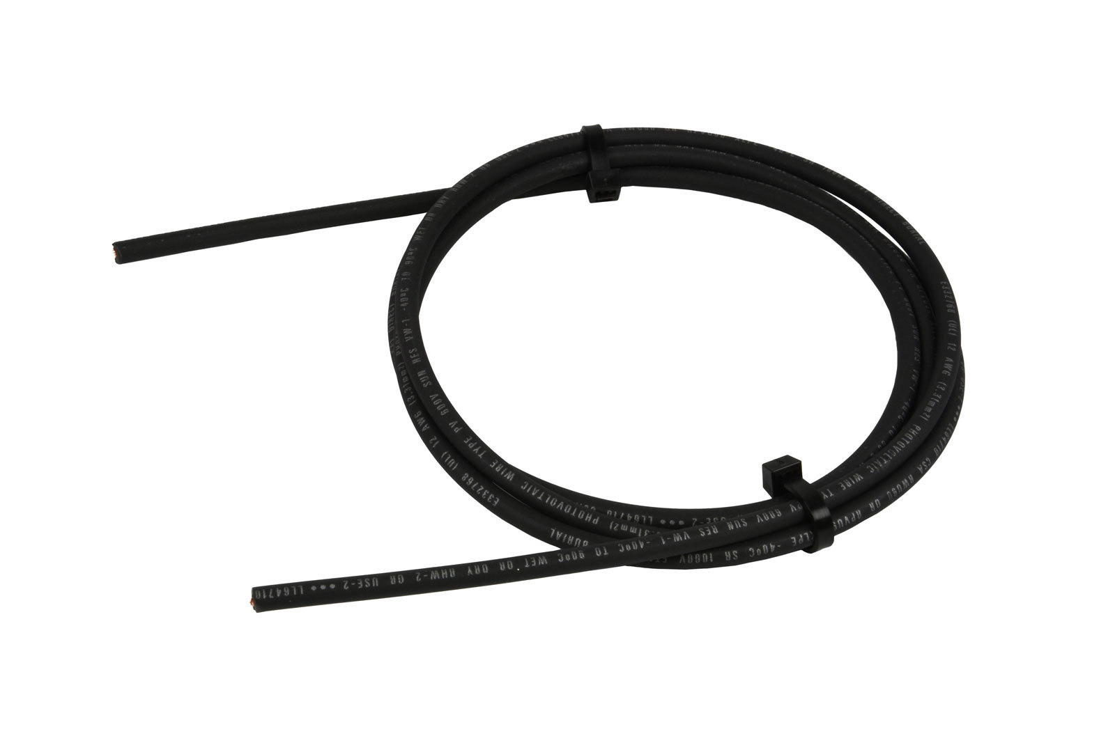 12 AWG Solar Panel Wire 5′ Power Cable UL 4703 Copper MADE IN USA PV Gauge