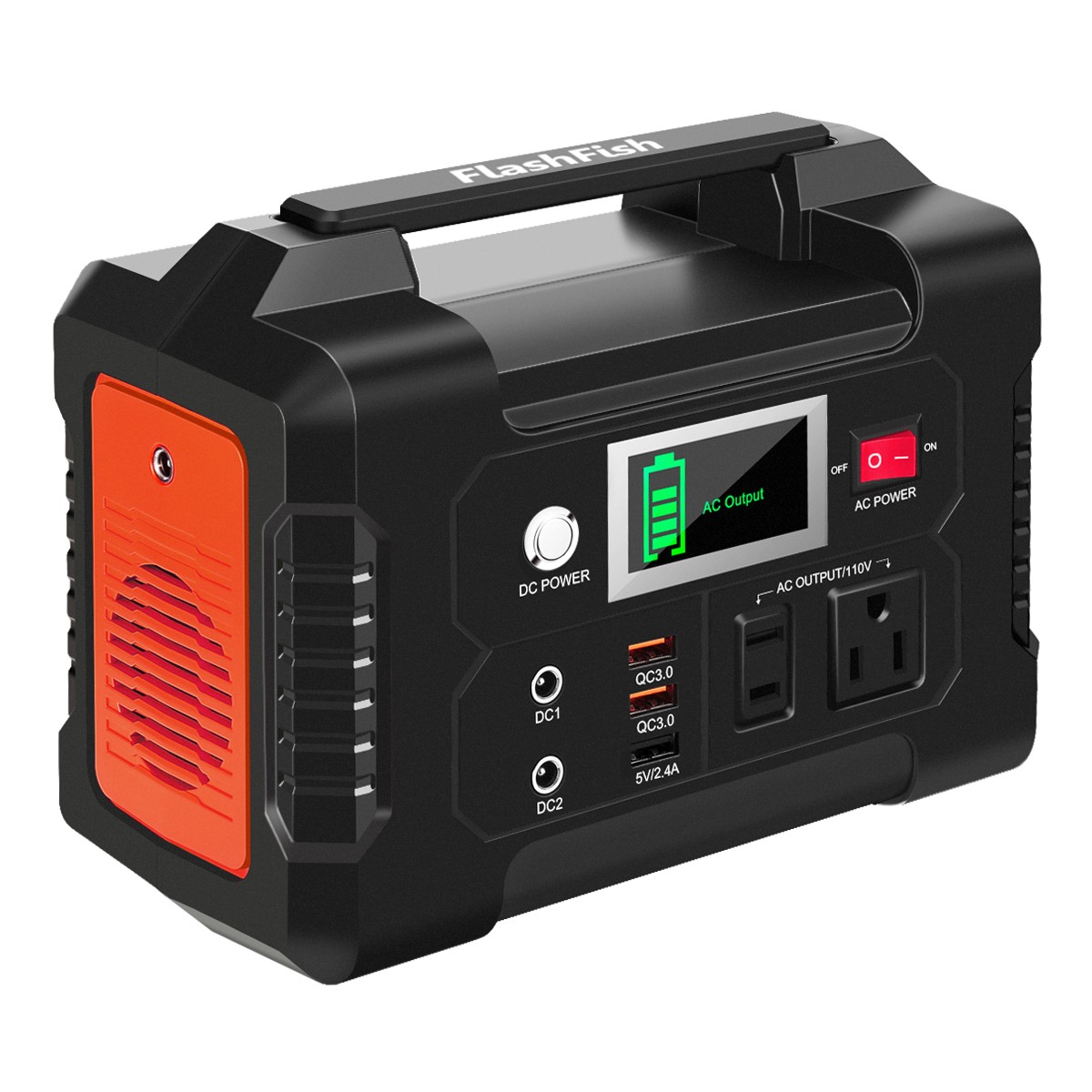 FlashFish 200W Portable Power Station Generator Li-ion with 60W 18V Solar Panel