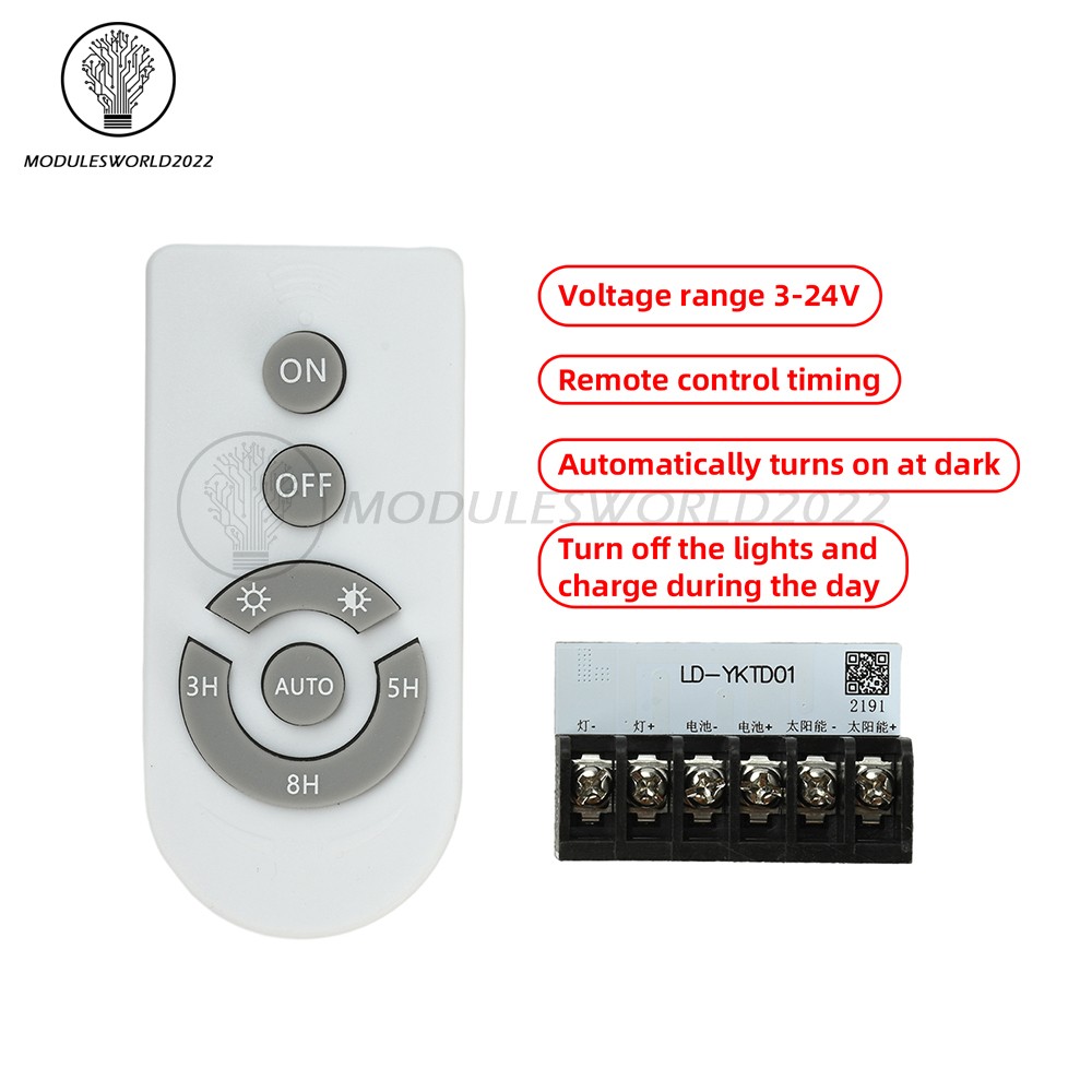 DC3-24V LED Automatic Solar Light Driver Control Board Solar Charging Controller