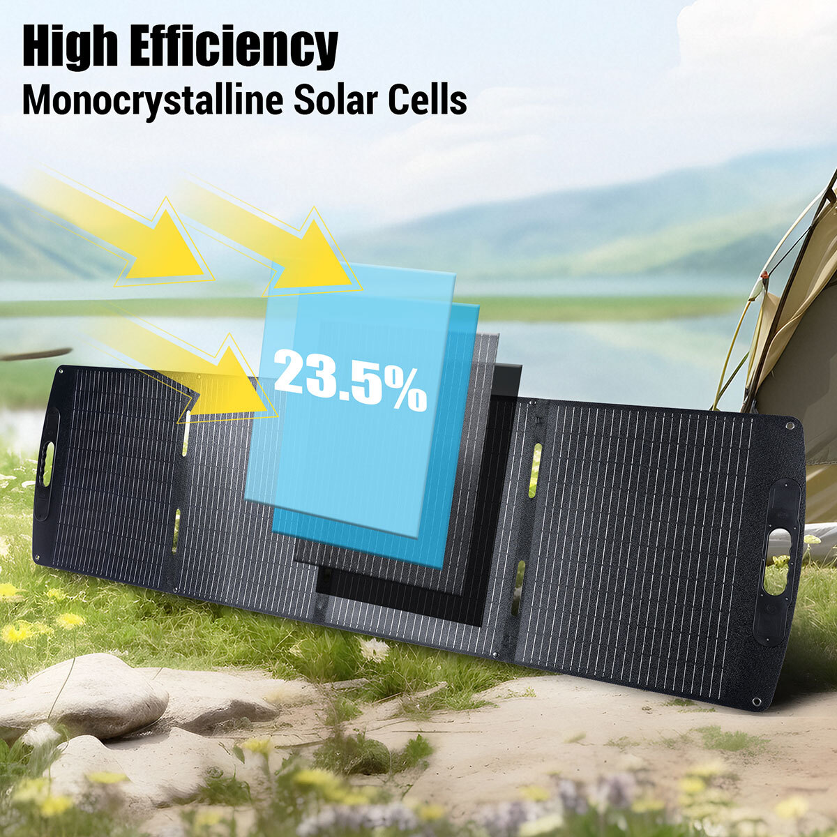 2025 NEW Solar Panel 100W 200W Foldable Solar Charger Waterproof w/ Controller