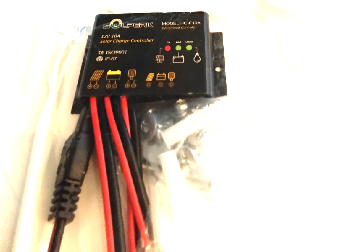 Solperk Solar 50W Solar Panel With Charge Controller Complete NEW