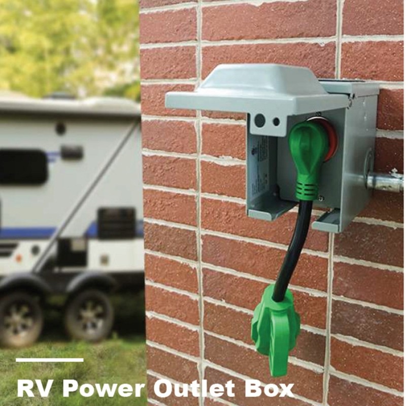 Camping Site 50A Power Supply Inlet for Motorhome 14-50R Charging Waterproof