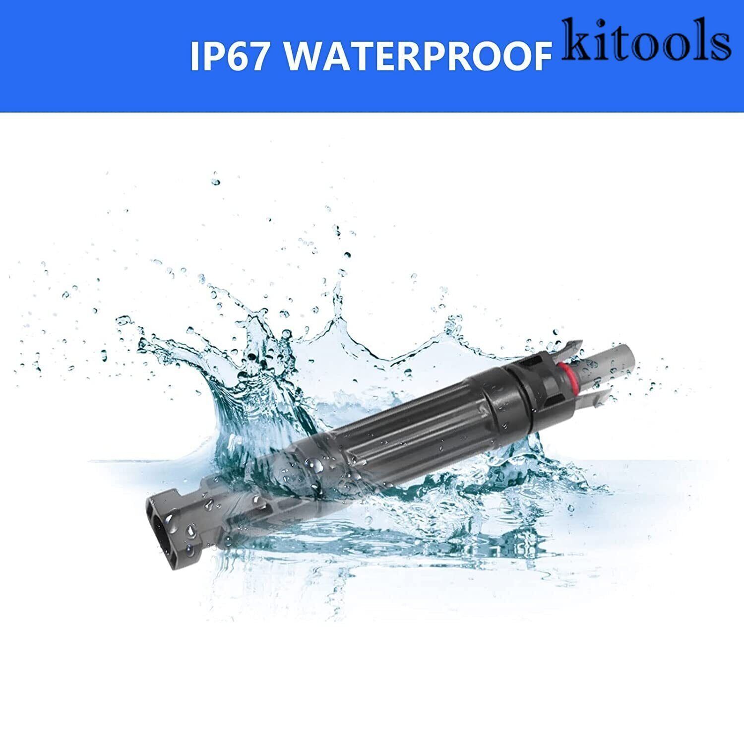 10PCS Solar Fuses Holder Inline Waterproof Solar Fuse Connector for Solar Panel