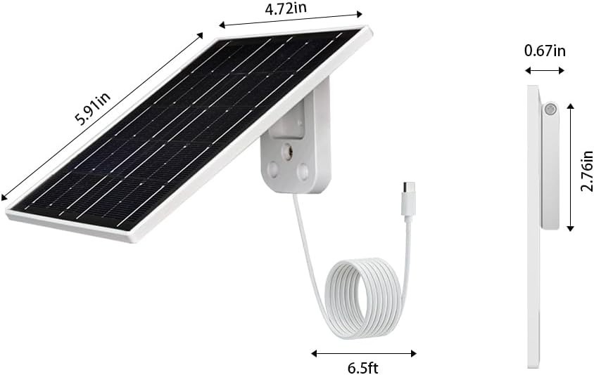 23% Efficiency Eco-Friendly Solar Panel – USB C Waterproof Charger for Security