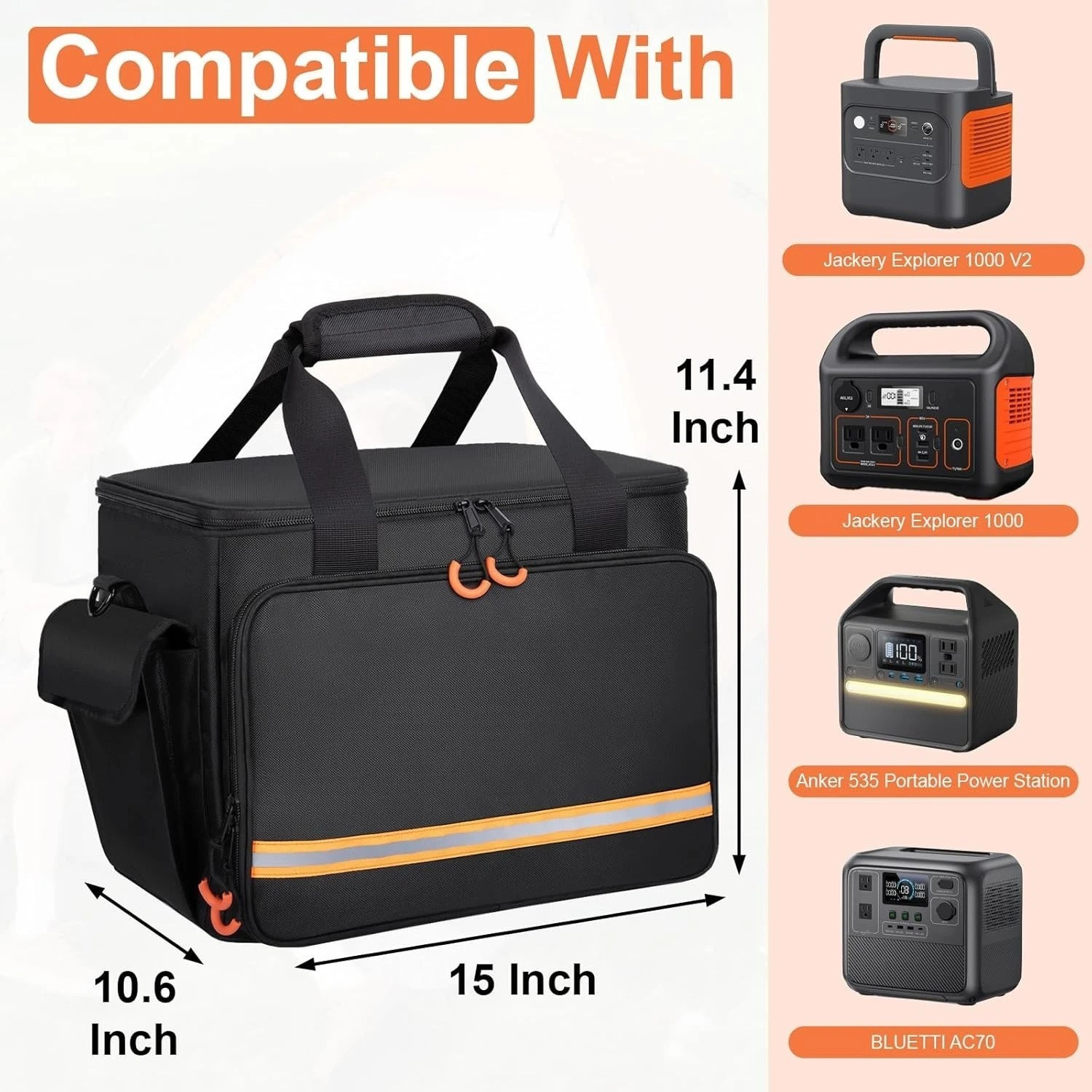 Luxury Portable Power Station Bag for Jackery Explorer 1000 – Water-Resistant!