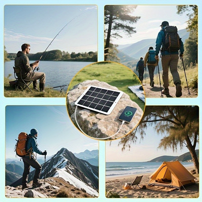 Functional Durable Stylish Solar Charging Accessories for Camping Outdoor Travel