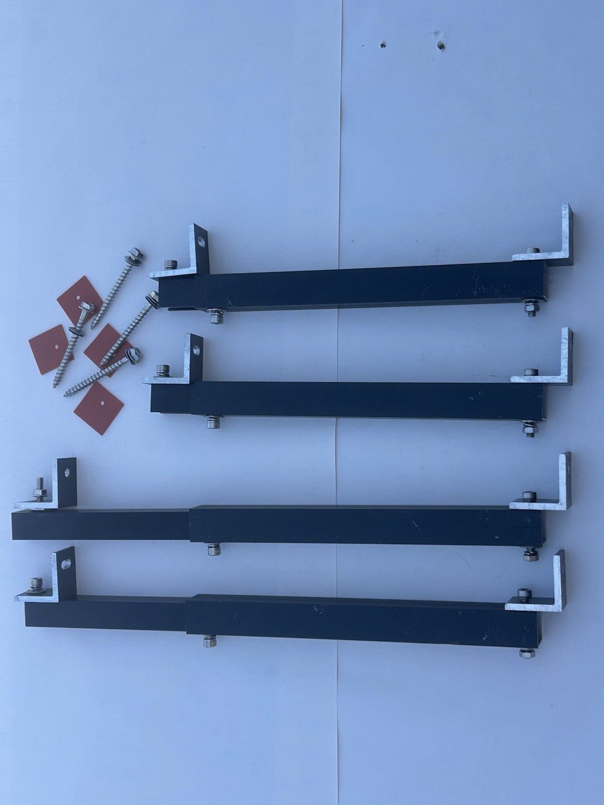 Adjustable Solar Panel Mount Brackets,with Tilt Legs on Flat Surface for RV,Roof