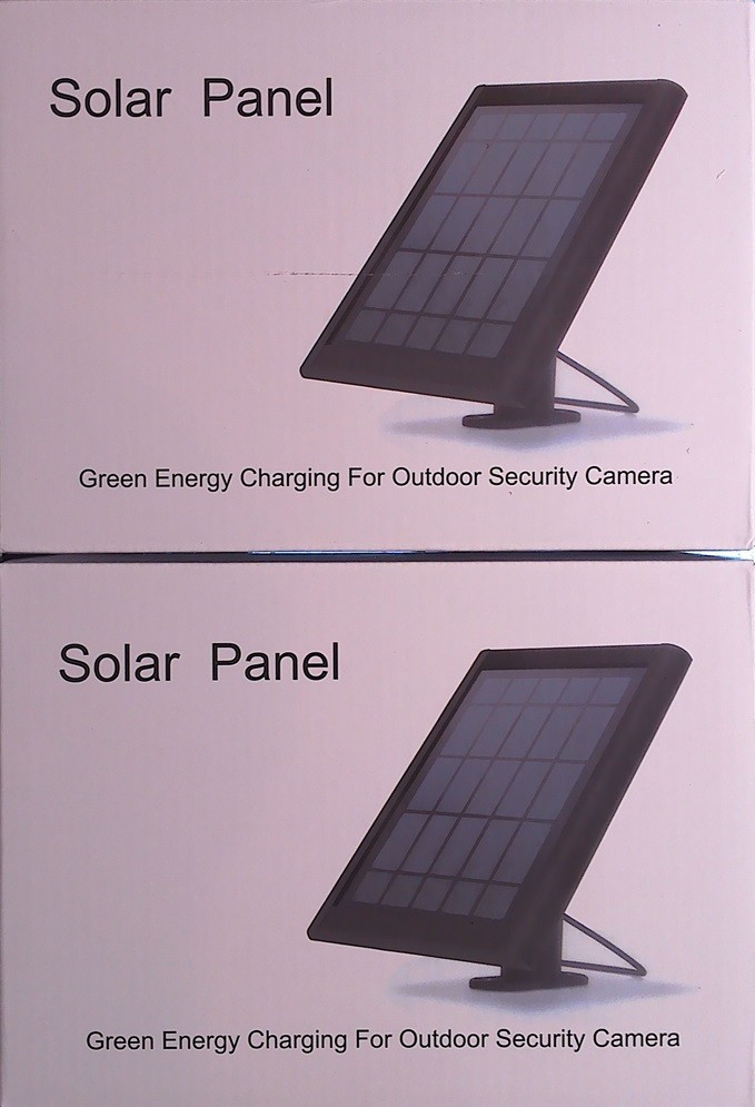 BUNDLE! (2) Solar Panels for Ring Spotlight / Stick Up Cam / Reolink Argus Pro