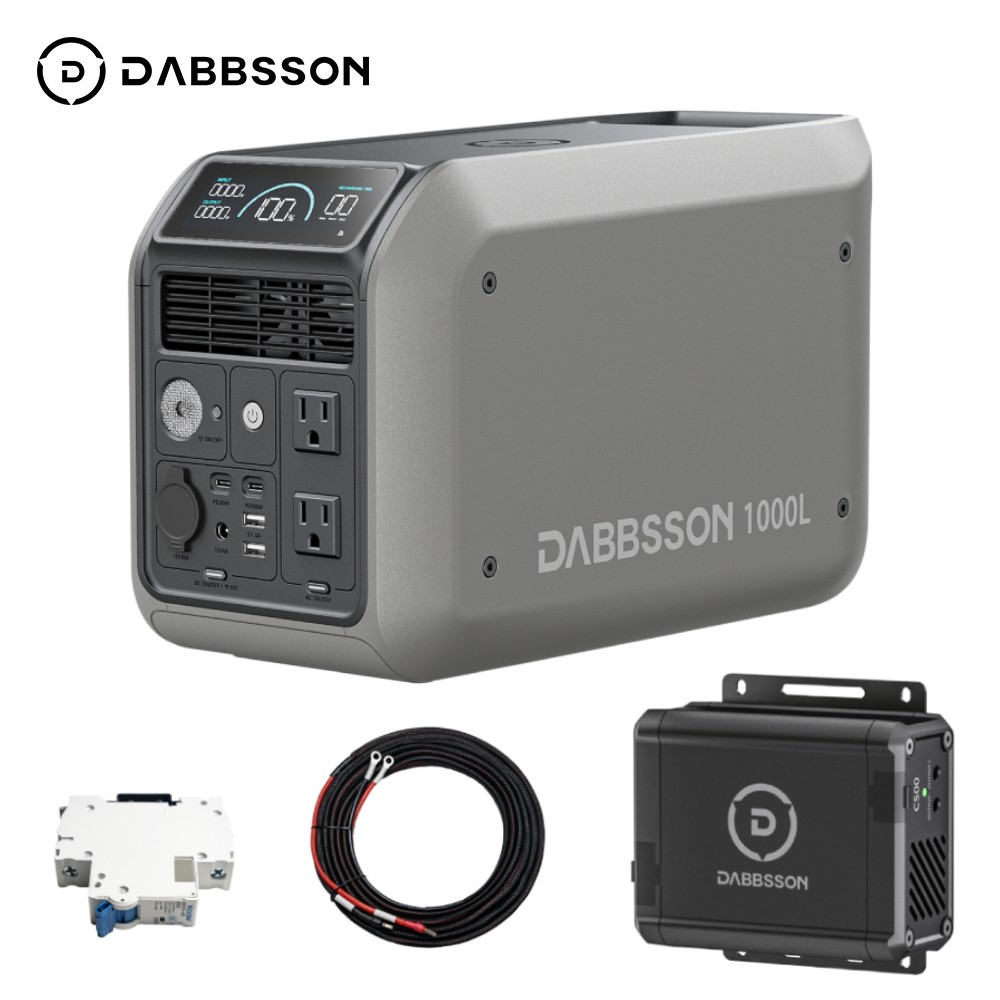 Dabbsson 560W Car Alternator Charger with 1008Wh 1200W Portable Power Station