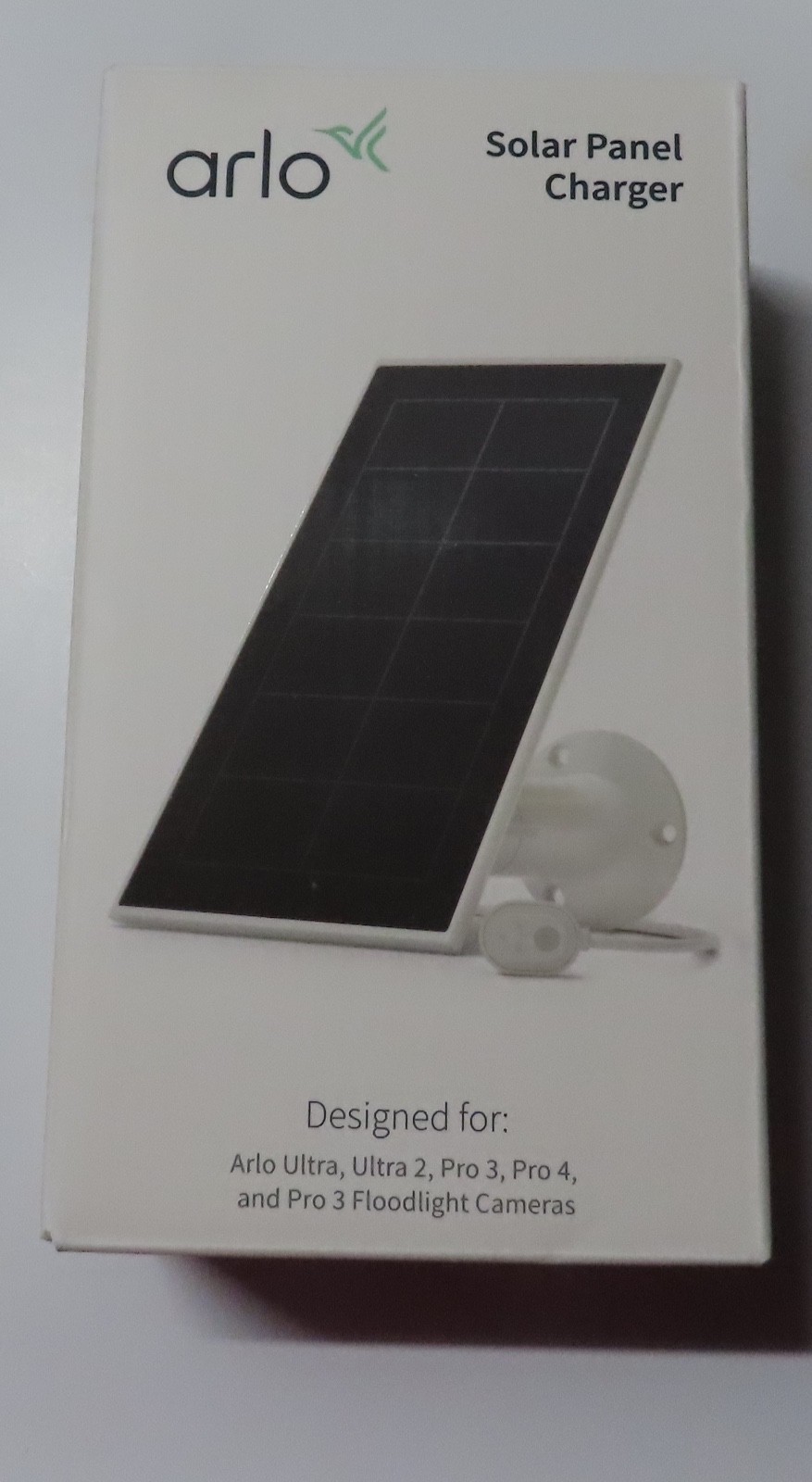 Arlo VMA5600 White Solar Panel Charger – With Wall Mount