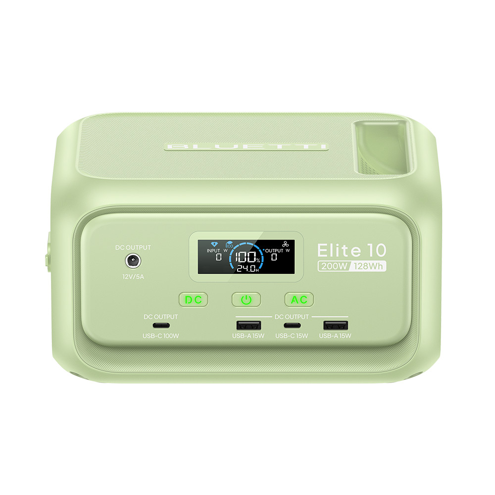 BLUETTI Elite 10 200W 128Wh Portable Power Station+160W Solar Panel for Camping