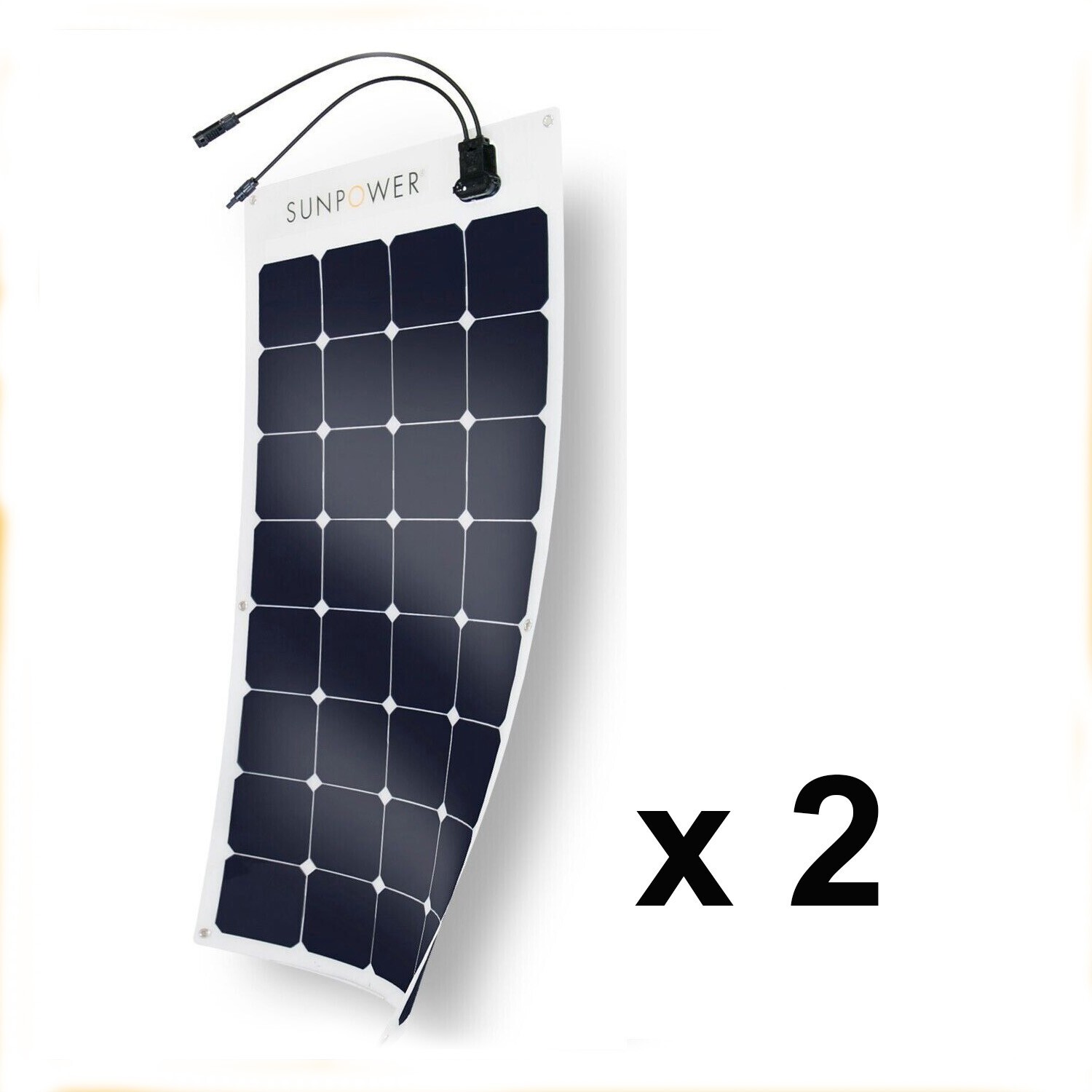 100W x2 = 200W Flexible Authentic SunPower Solar Panel Great for RV and Camping