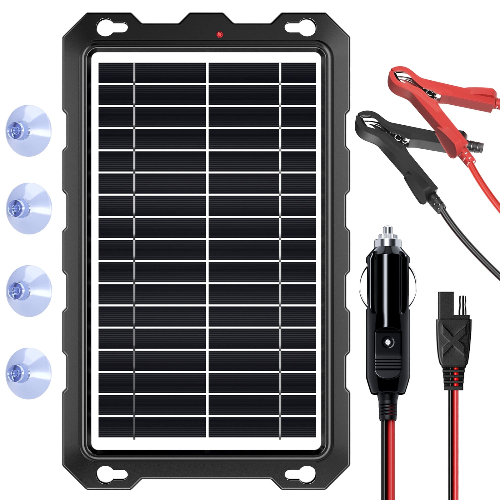 12V Solar Trickle Charger for Boat Battery Solar Battery Charger 12 Volt Wate…