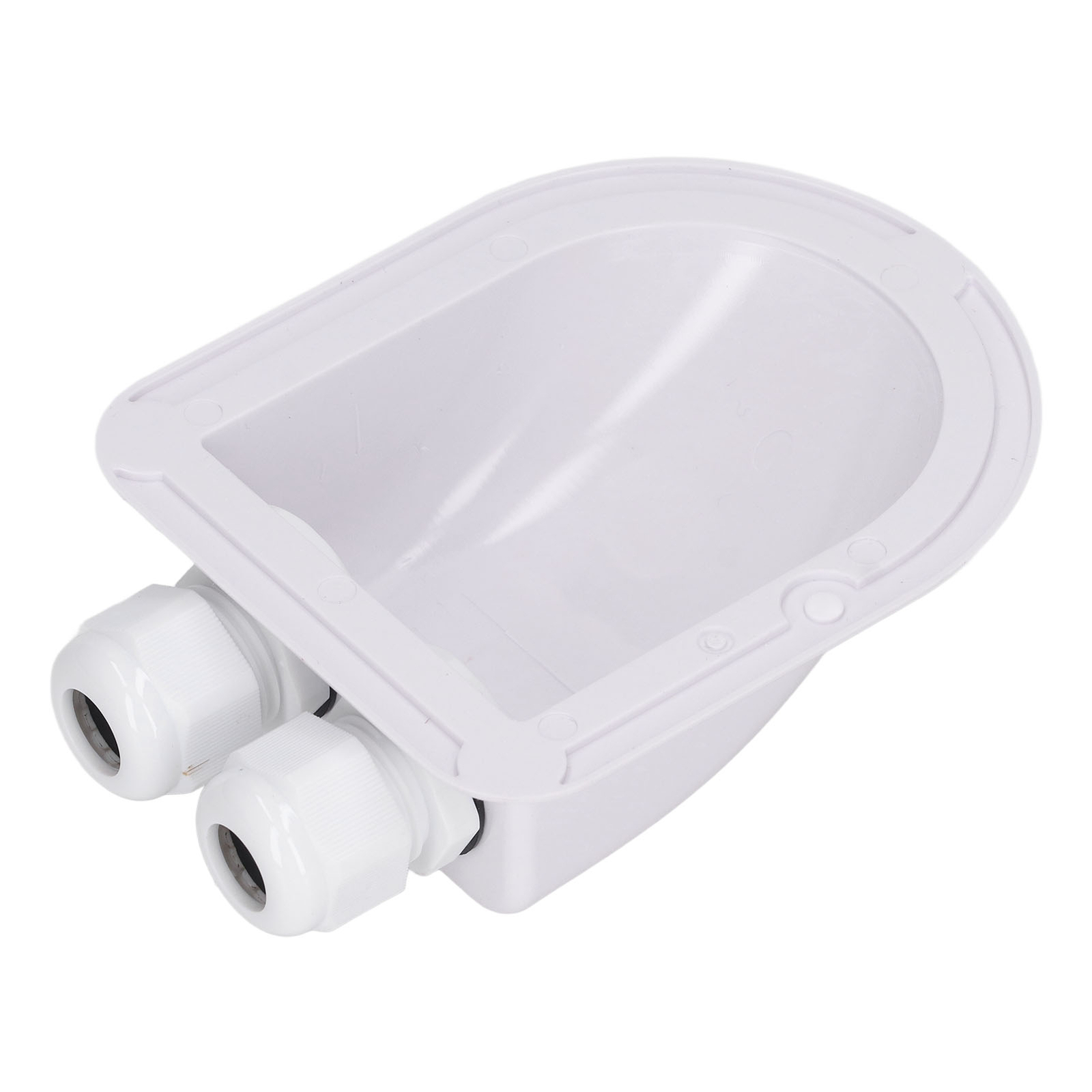 (White)Cable Junction Box Solar Entry Housing UV Resistance Wide Application