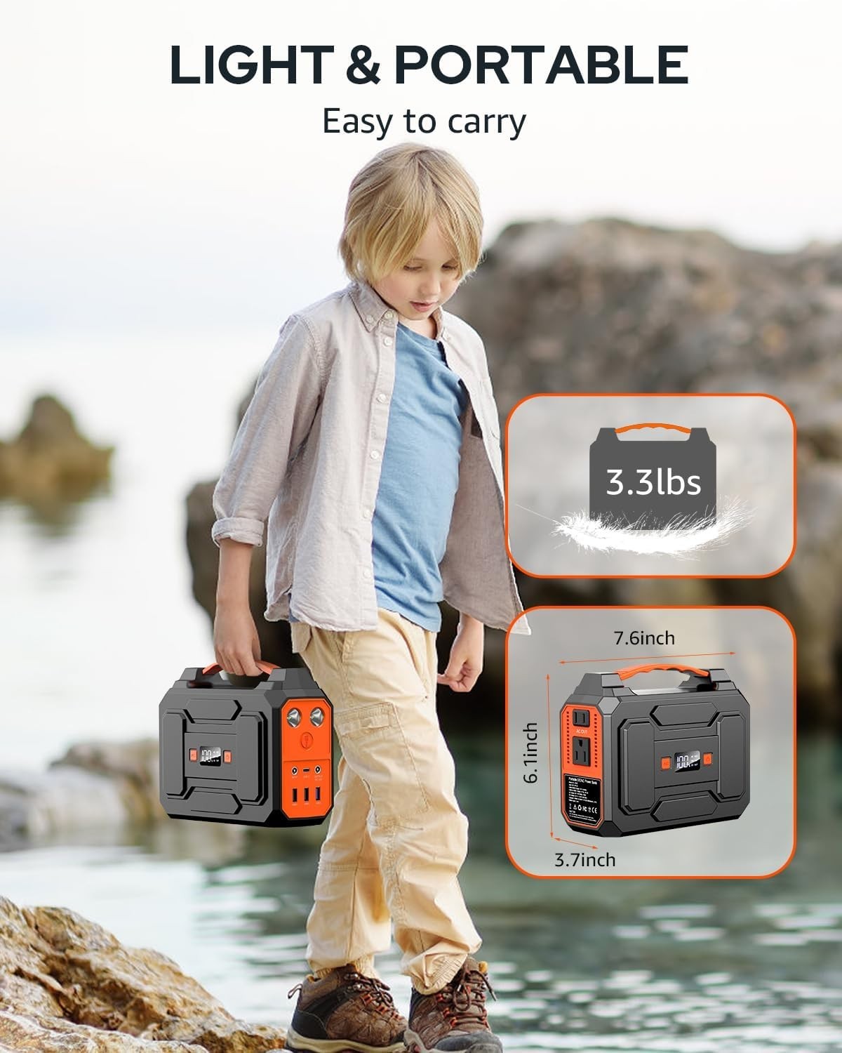 Apowking R100 Portable Power Station 146Wh 39600mAh