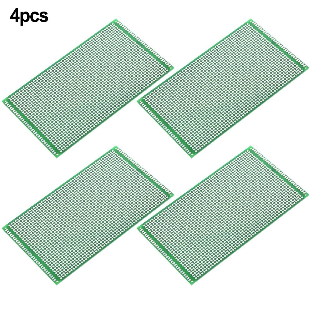 Efficient 9×15 cm Prototype PCB Set of 4 for Quick Electronic Prototyping