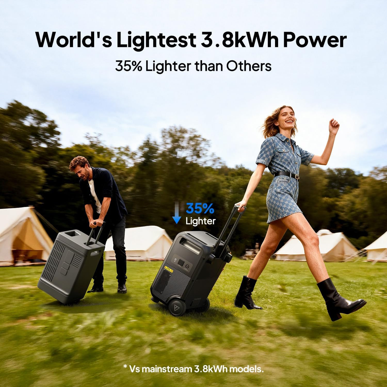 Elite 400 Portable Power Station, 3840Wh LFP Batttery Backup with 2600W AC Outle