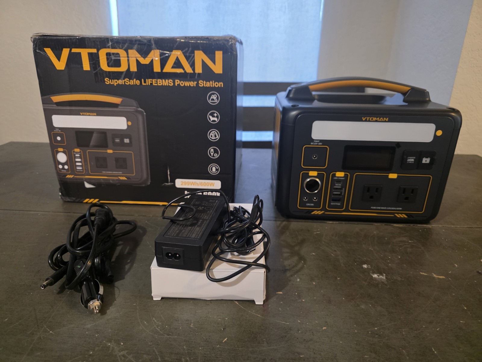 VTOMAN Jump 600X Portable Power Station 600W 299Wh Solar Generator LiFePO4