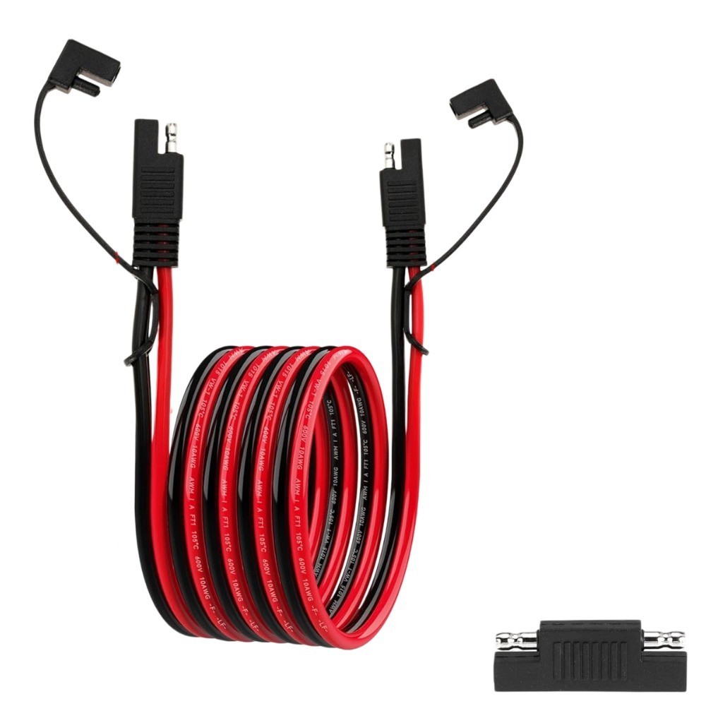 10AWG SAE Extension Cable 10FT for Solar Panel RV Battery Automotive & Marine