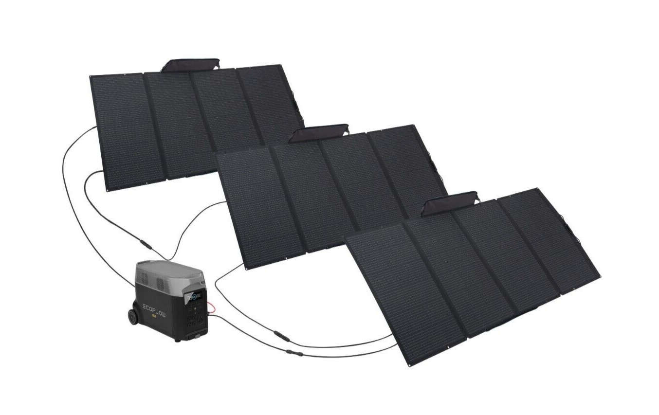 EcoFlow DELTA Pro 3600Wh+400W Solar Panel Solar Generator Certified Refurbished