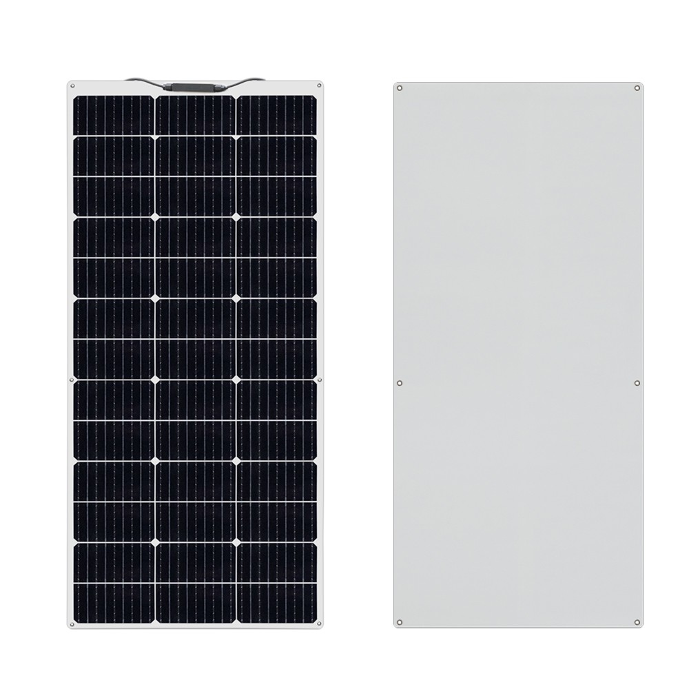130W Solar Panel Flexible Monocrystalline PV Charging For RV Boat 1140*530*2.5mm