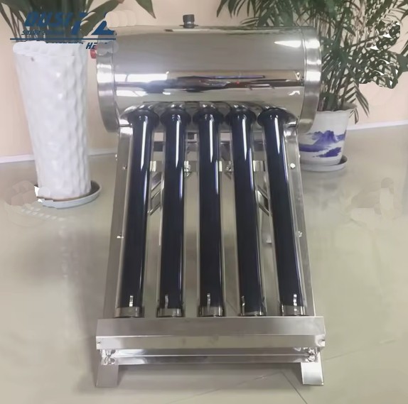 Steel Non Pressurized Evacuated Tube Solar Hot Water Heater 5L 5 Tubes U Frame