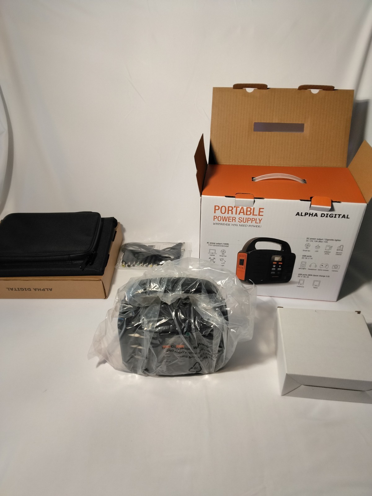 100W Lithium Ion Portable Power Station w/ 40W Solar Panel Digital Display