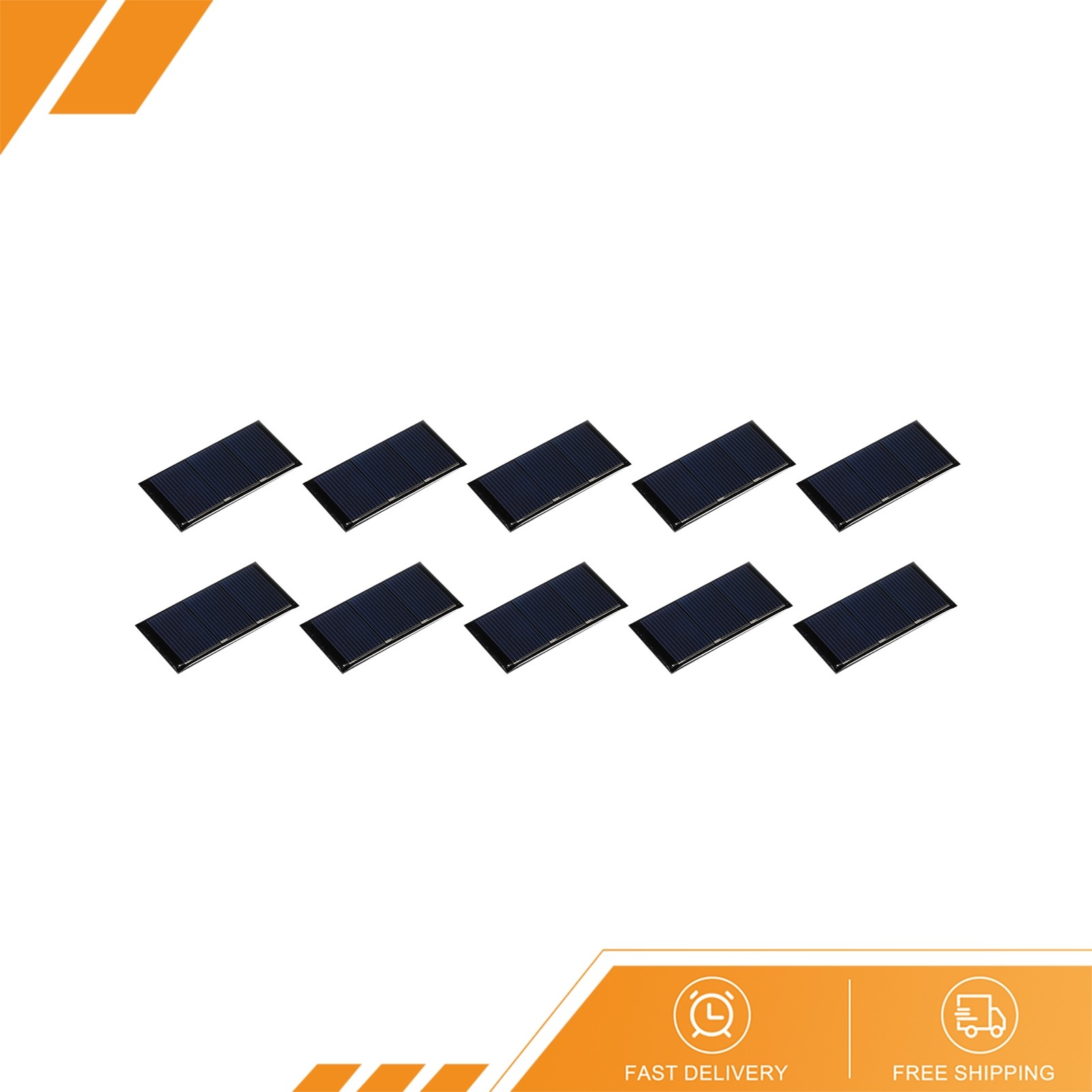10 x Mini Solar Panel Cell 1.5V 160mA 0.24W 60mm x 30mm