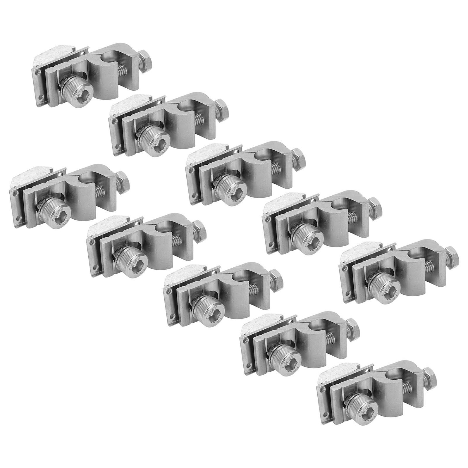 10x Solar Mounting System Grounding Clip Lug Bracket Clamps Photovoltaic SET