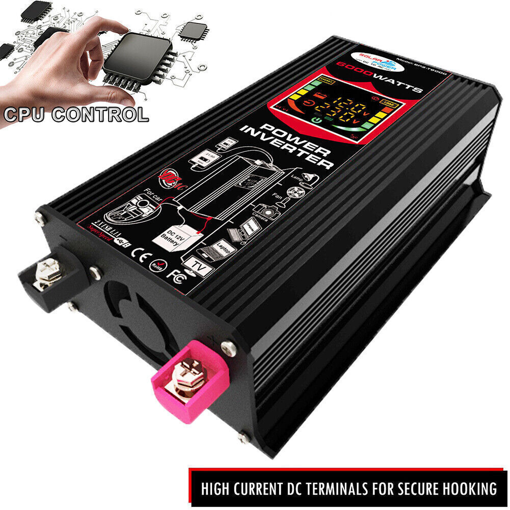 6000W Complete Solar Panel Kit Solar Power Generator 100A Home 110V/220V System