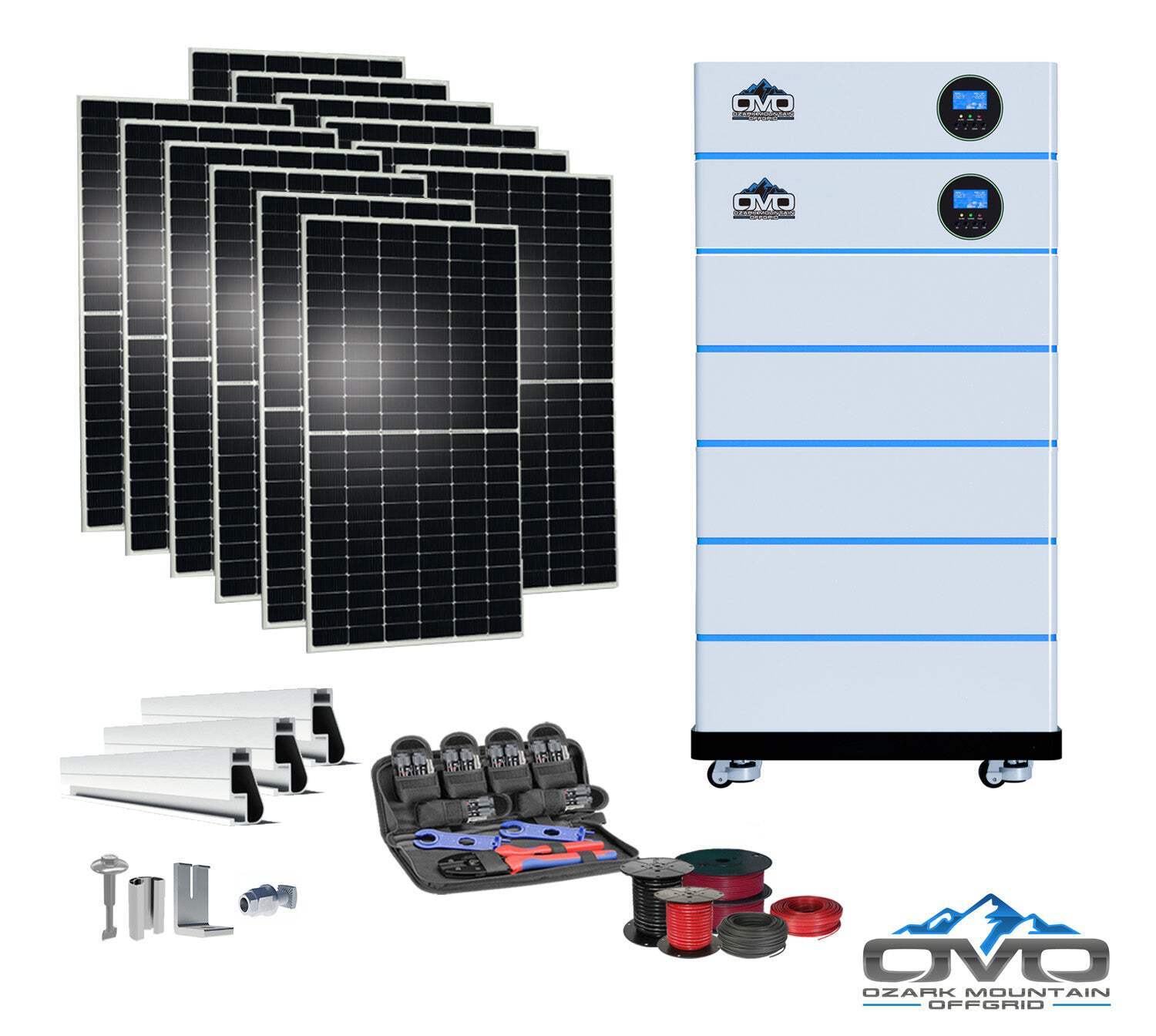 6.6KW OMO All-In-One Customizable Stacking Inverter/Battery System 120/240 11000