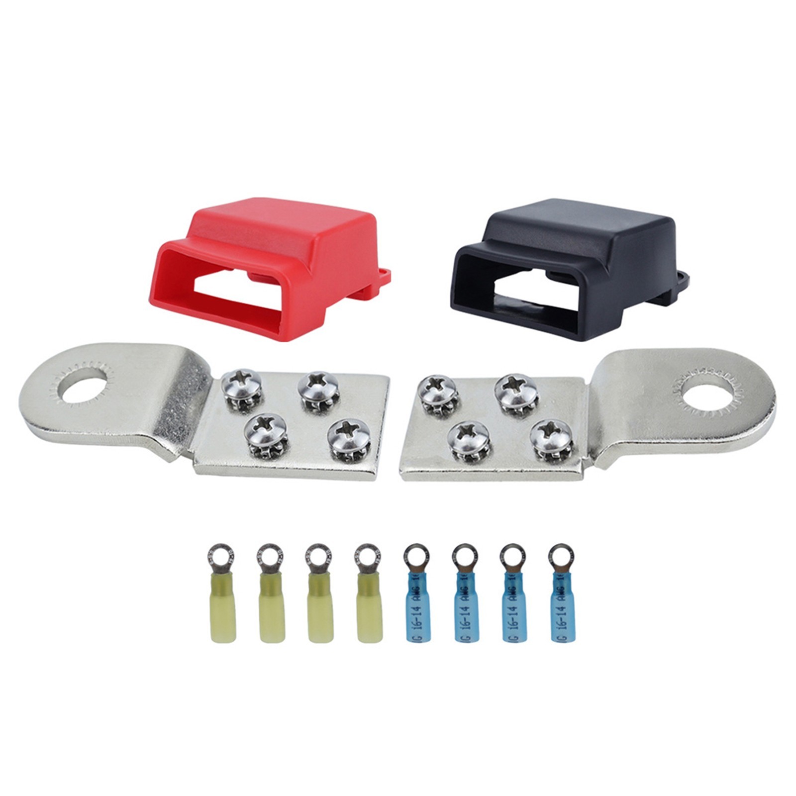 Tinned Copper Battery Terminal Mounting Bars Compatible with #8 Screws