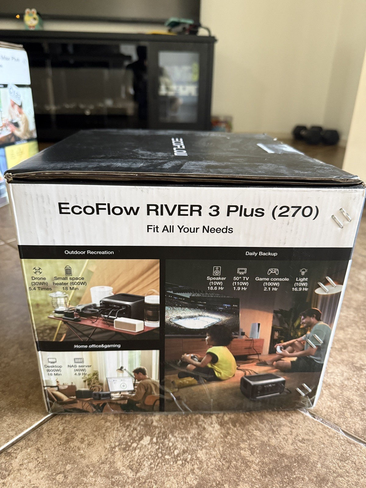 EcoFlow 286Wh RIVER 3 Plus Portable Power Station Generator