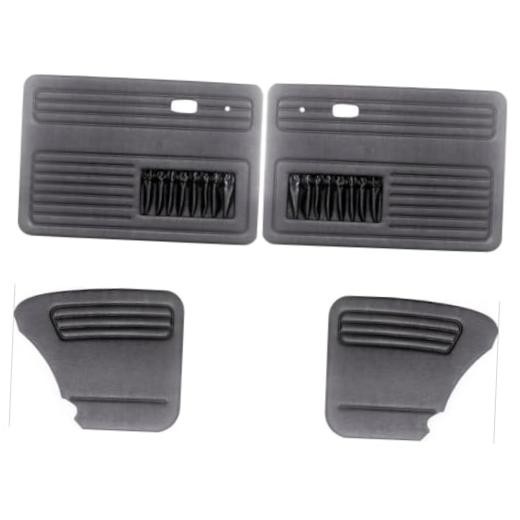 4-Piece Universal Door Panel Kit, Type 1 & S/B 65-77, Black (Exc. Conv.)