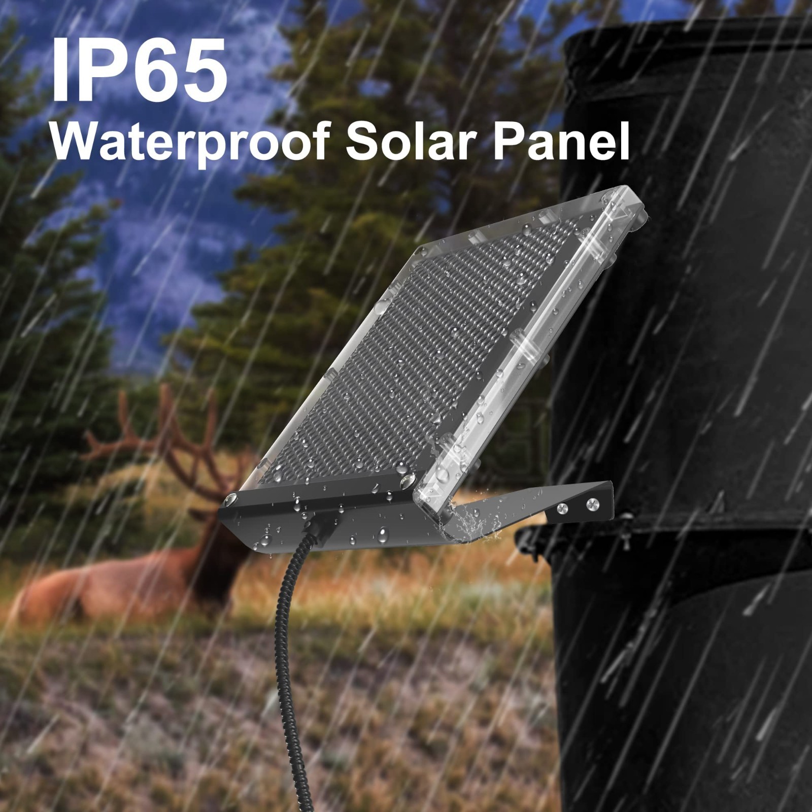 6V 1.5W Solar Panel for Deer Feeder Battery Recharge – Waterproof Outdoor Charge