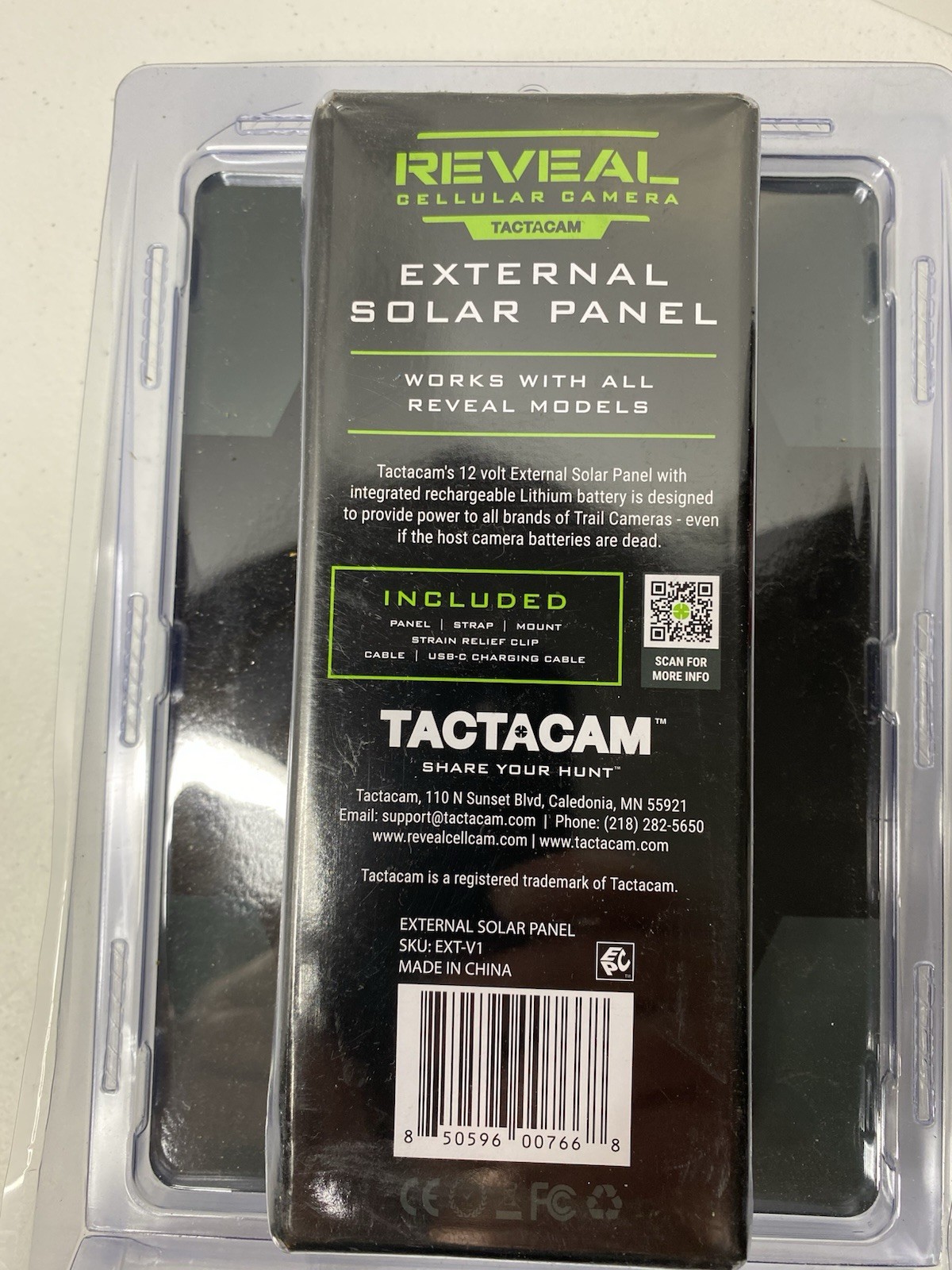 Tactacam REVEAL External SOLAR Panel – Works with all Reveal Trail Camera Models