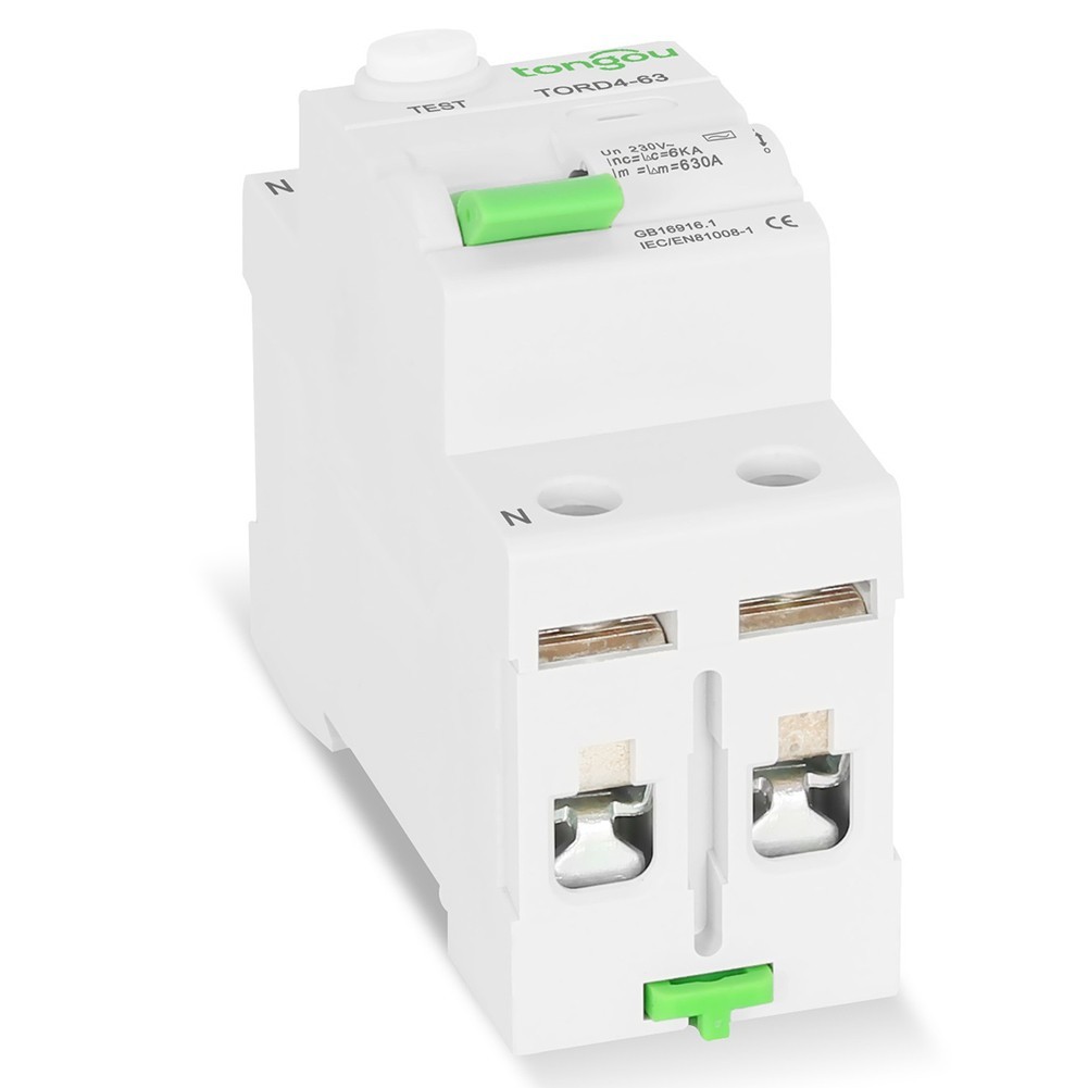 Heavy Duty Type AC Circuit Breaker 2P 63A 30mA for Industrial Power Control