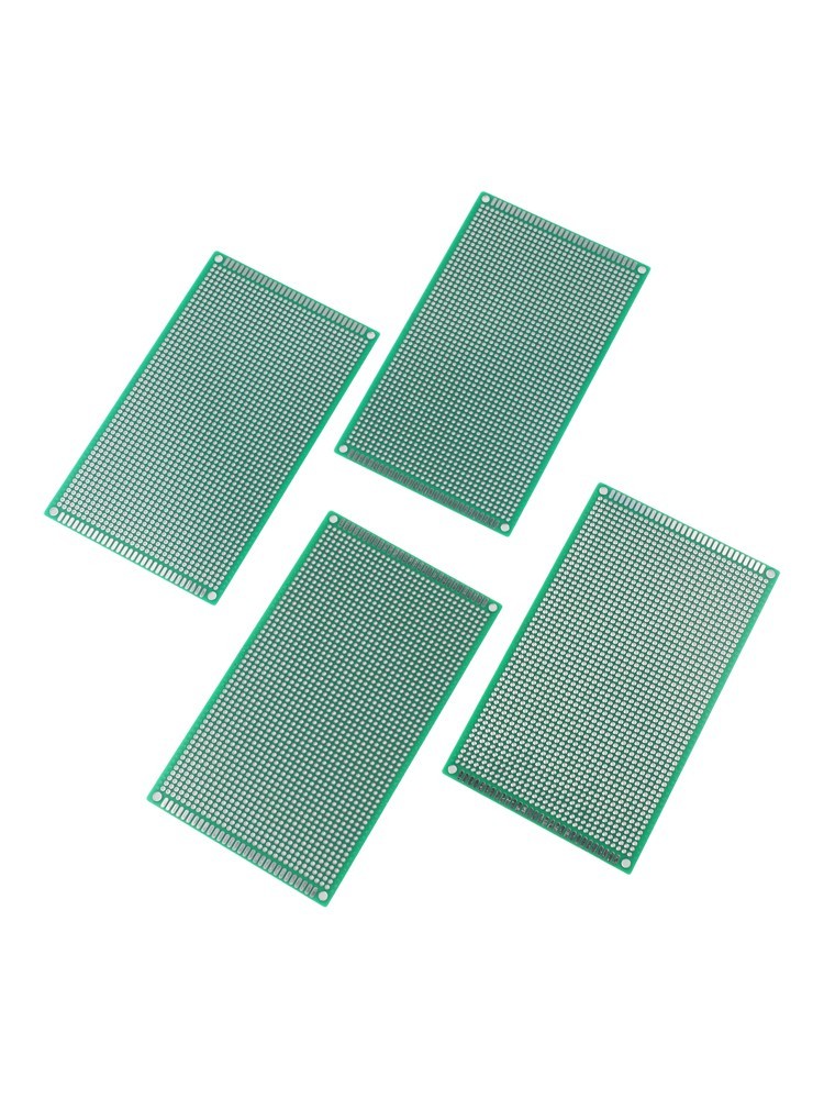 Efficient 9×15 cm Prototype PCB Set of 4 for Quick Electronic Prototyping