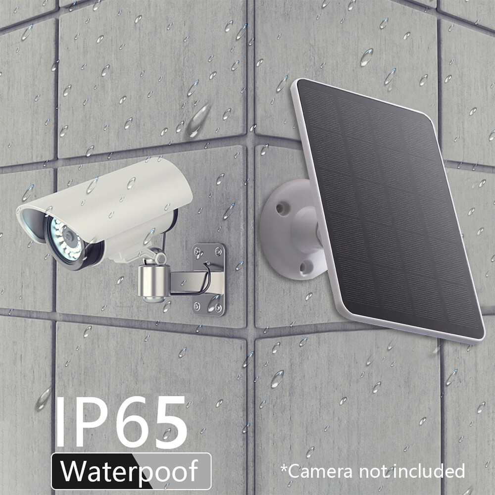 4W Solar Panel Charger for Ring Spotlight & Stick Up Cam Ourdoor CCTV Camera