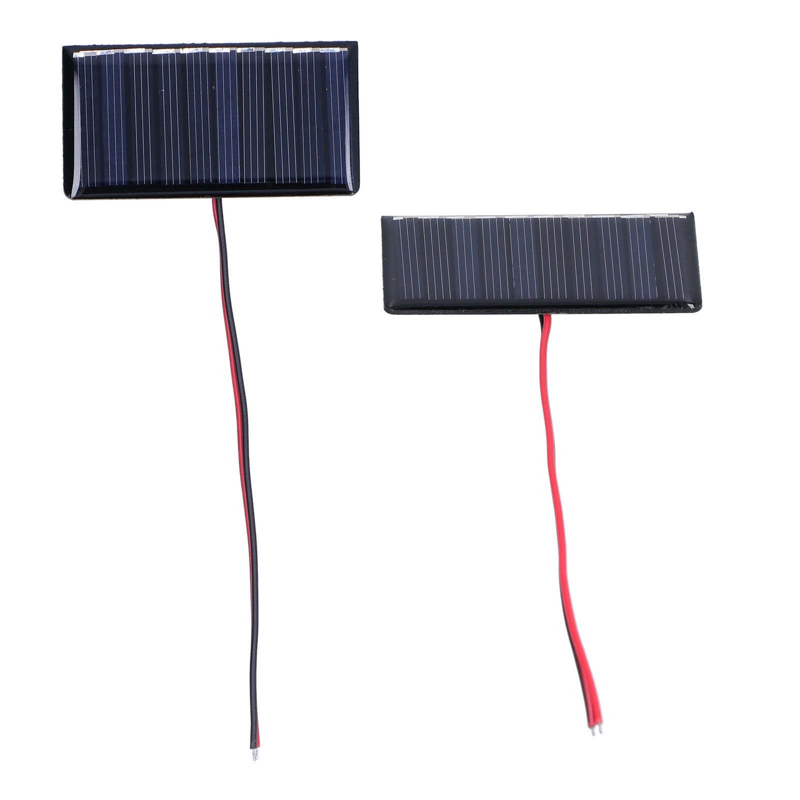 2Pcs Solar Panel Module Polysilicon Micro Glue Power Solar Cells 68x36mm 0.3W 5V