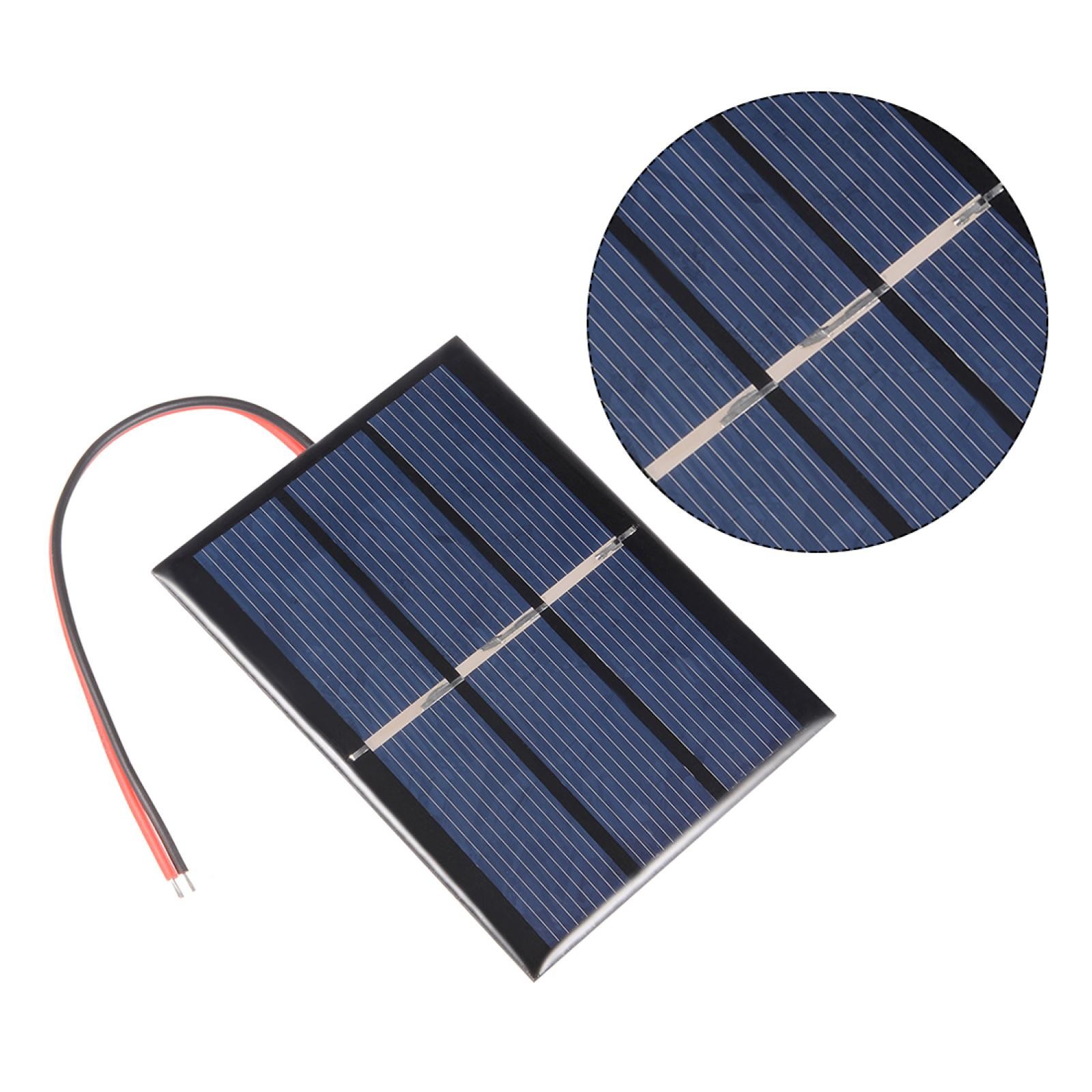 5X 0.65W 1.5V Solar Panel Module DIY POLY with 145mm Wire