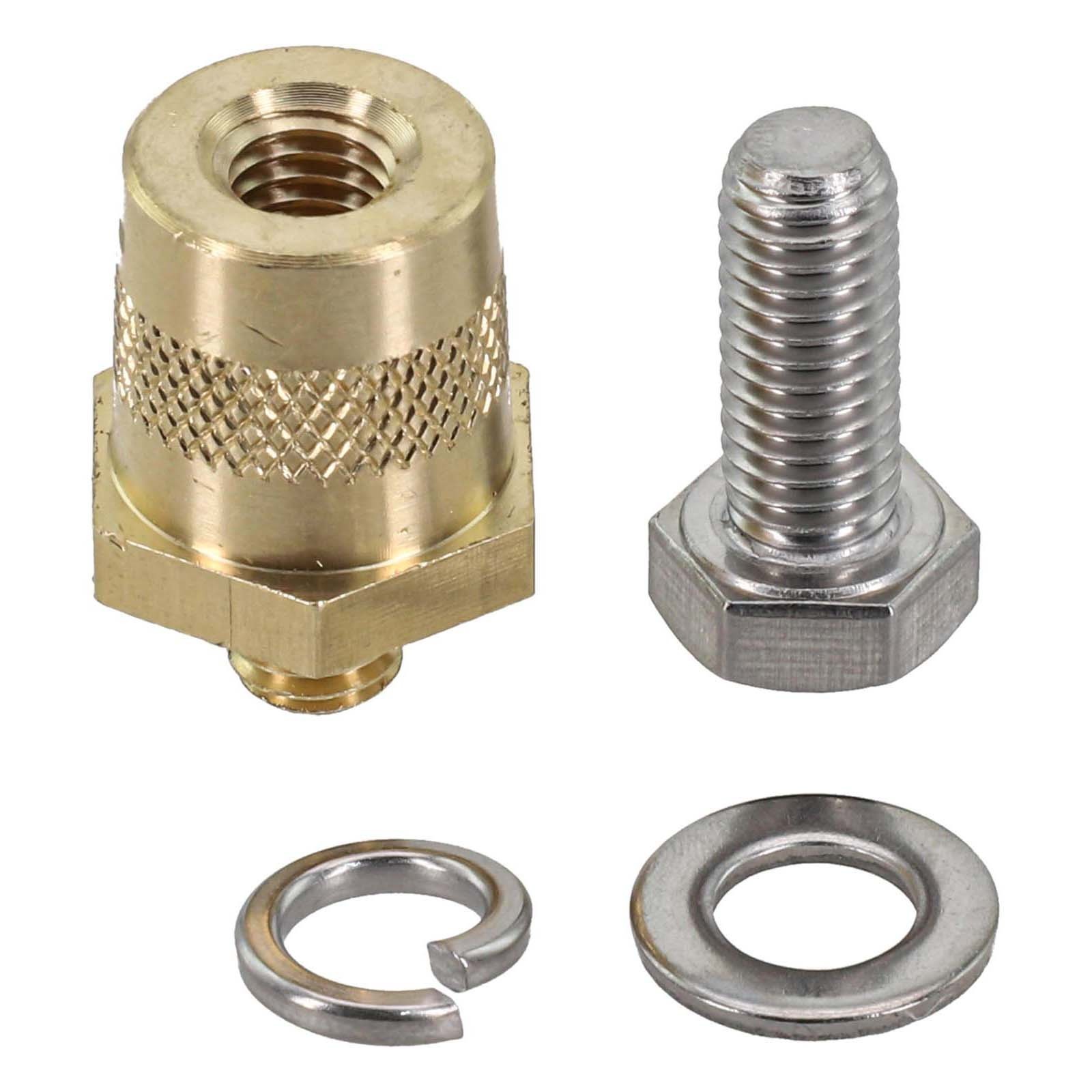 Solid Brass M8 Battery Connectors Easy Identification Positive Negative Ends