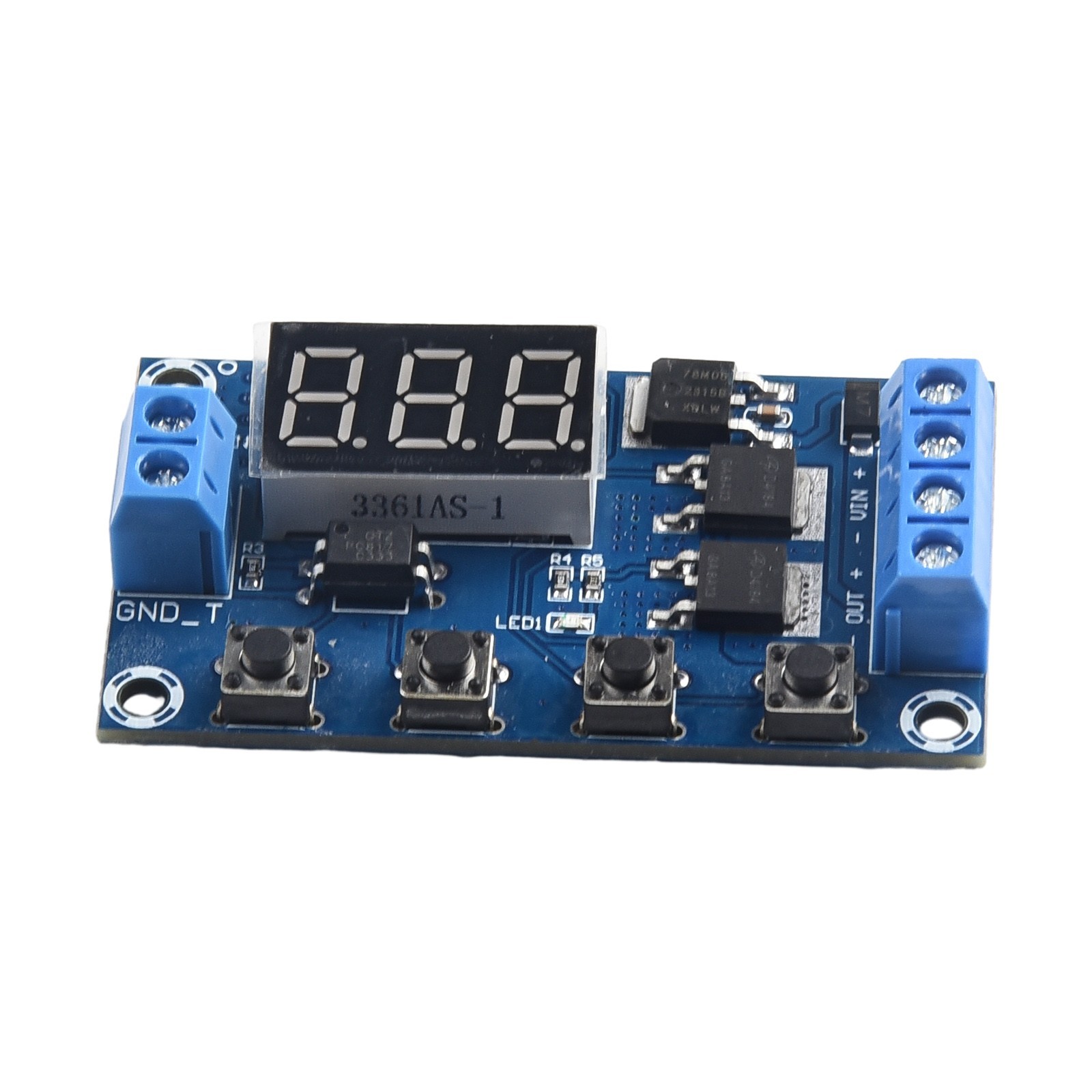 Powerful and Convenient Timer Switch Clear Interface for relay Delay Board
