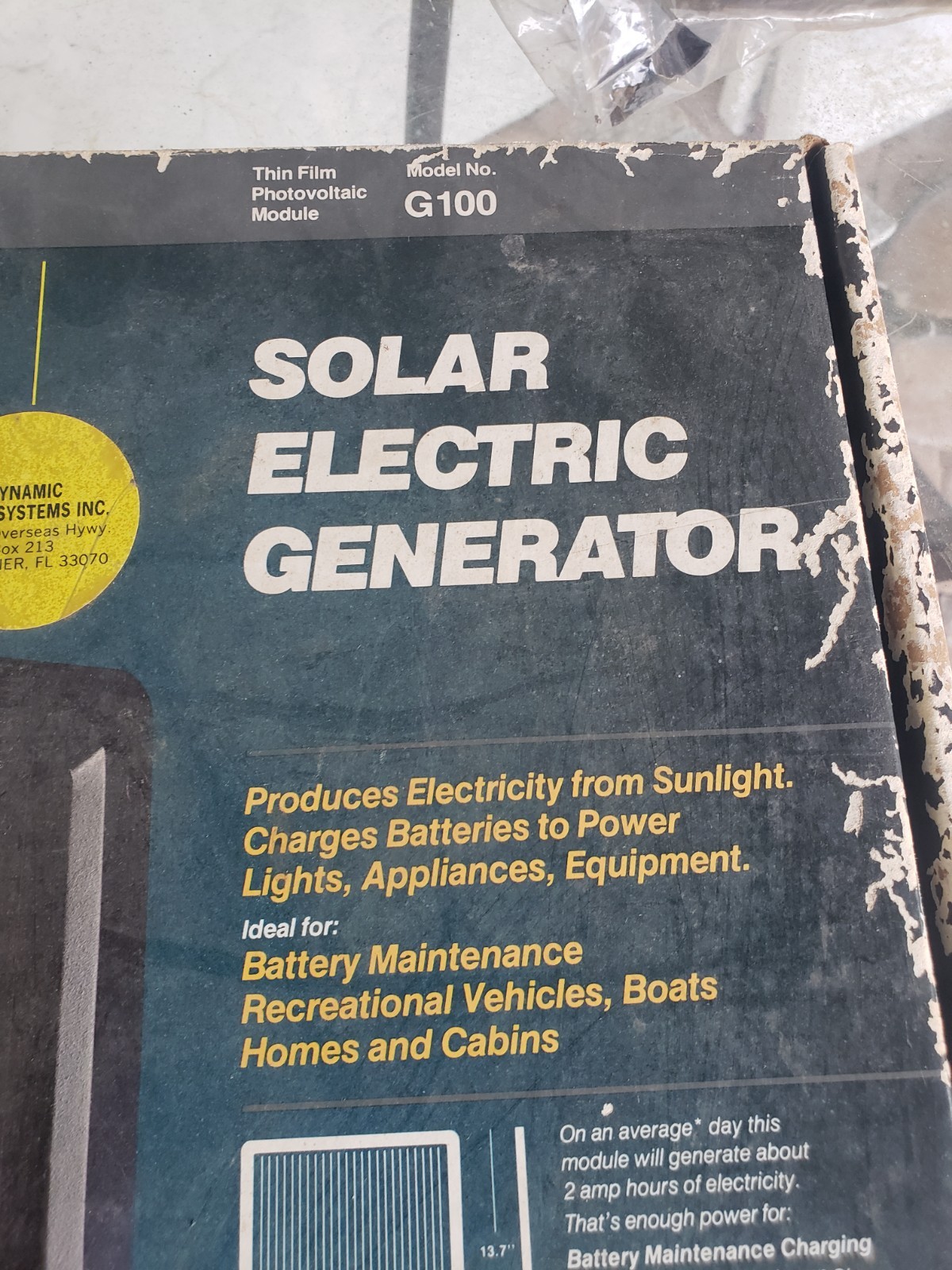 Arco Model G100 Solar Panels