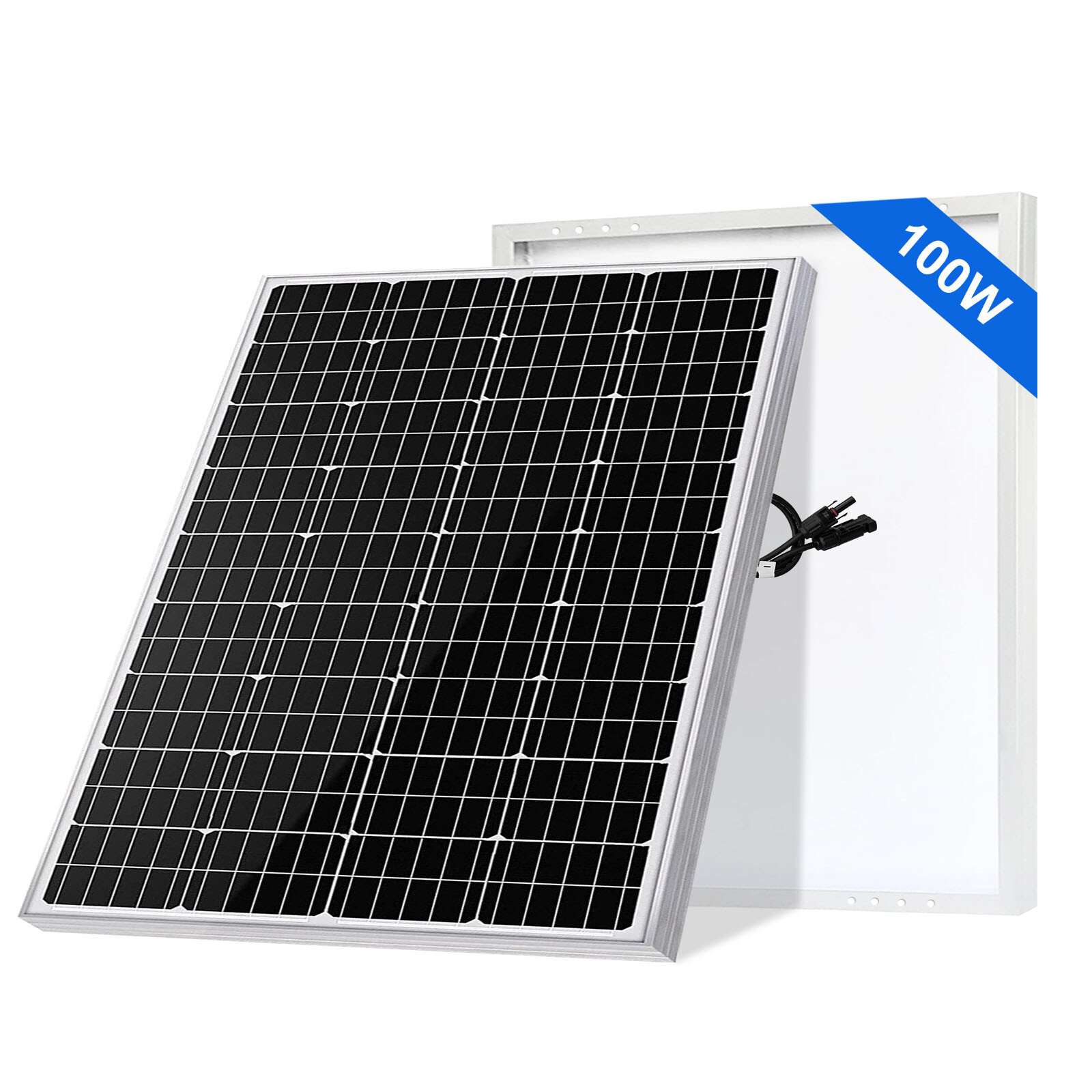 2024 NEW 100 Watt 12V High-Efficiency Mono Solar Panel PV Module for RV Marine