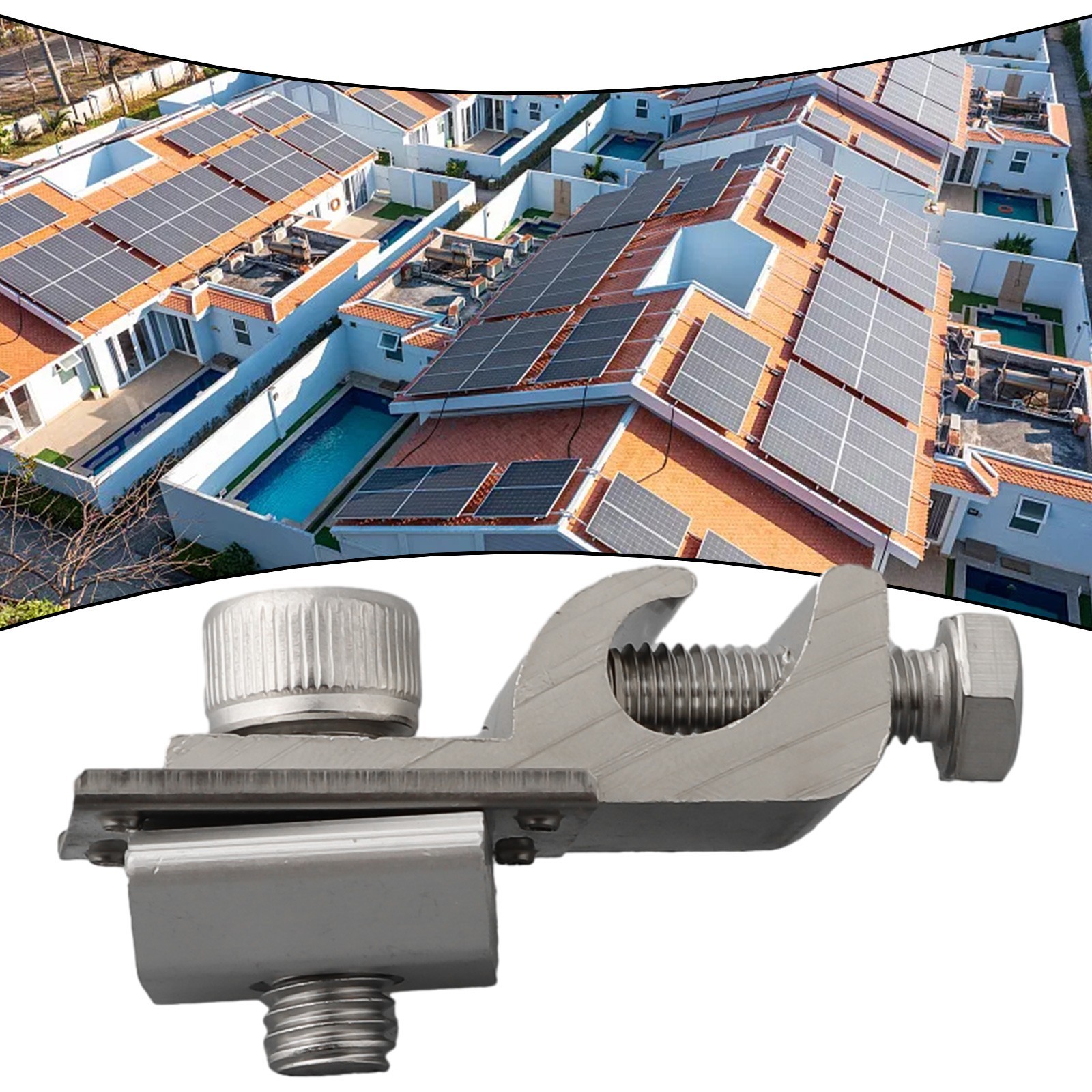 Solar Panel Mounting Bracket Clamps Ground Lugs Fasteners Photovoltaic Support